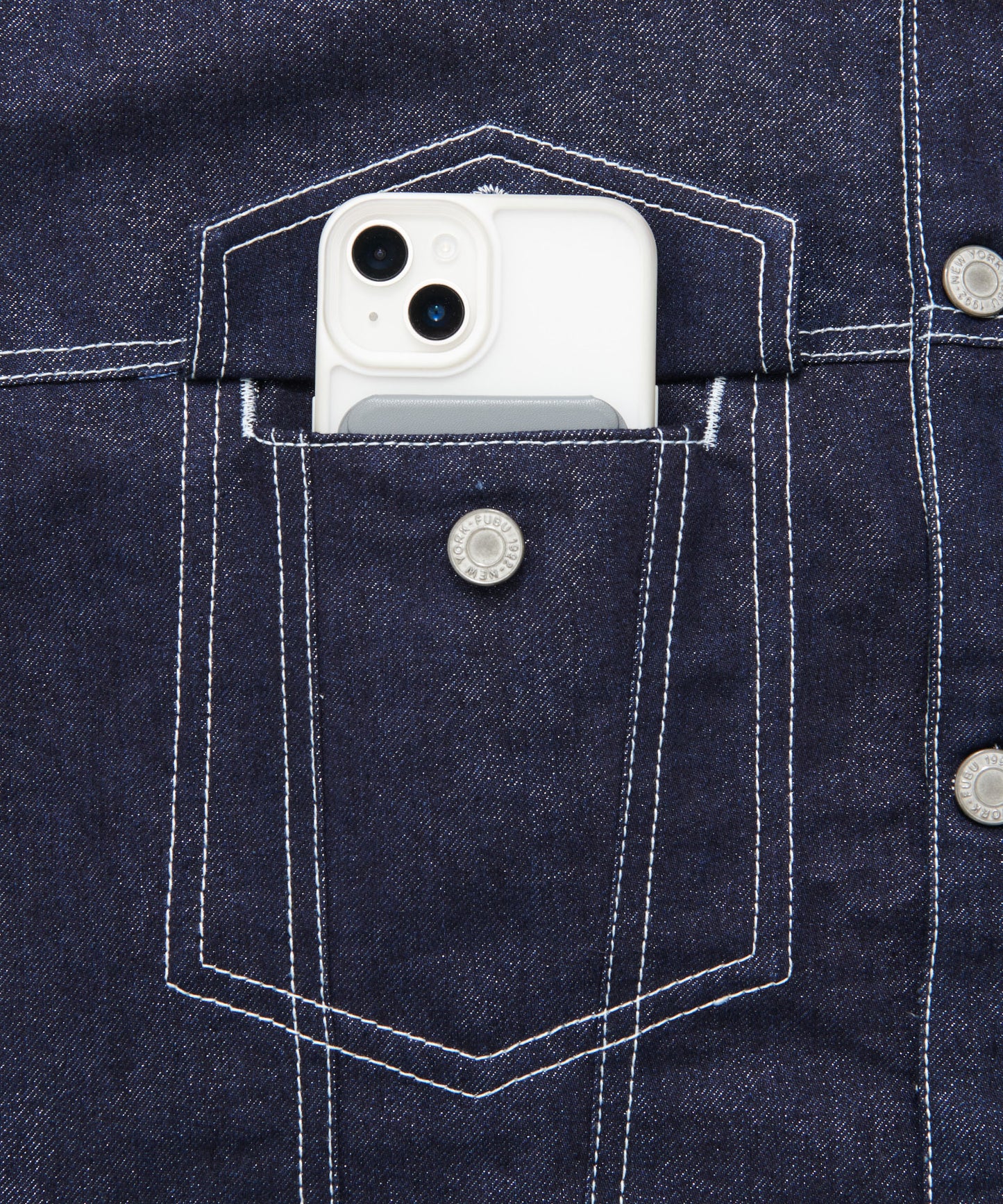 METALLIC DENIM JACKET/メタリックデニムジャケット【FAM-51304】