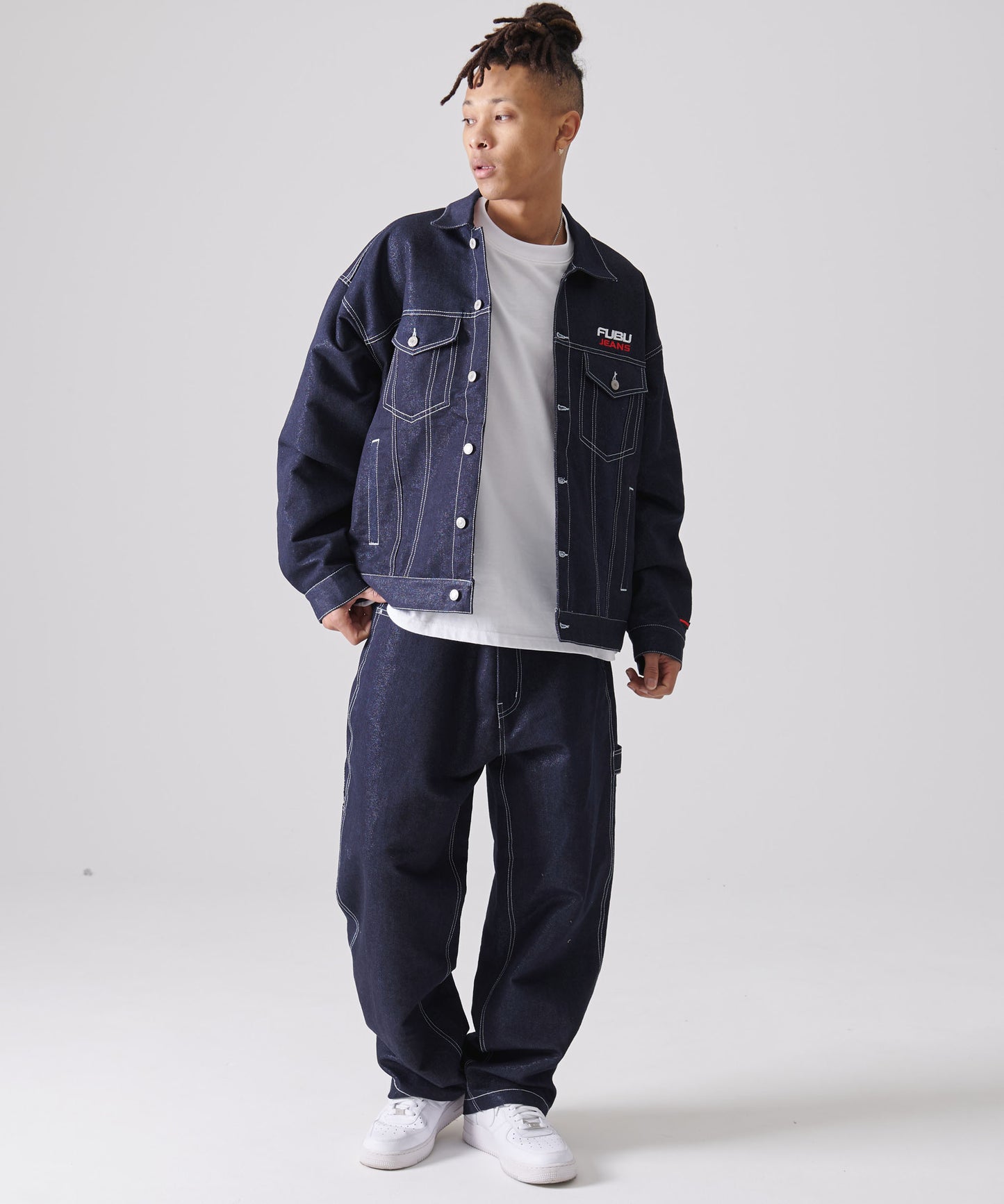 METALLIC DENIM JACKET/メタリックデニムジャケット【FAM-51304】