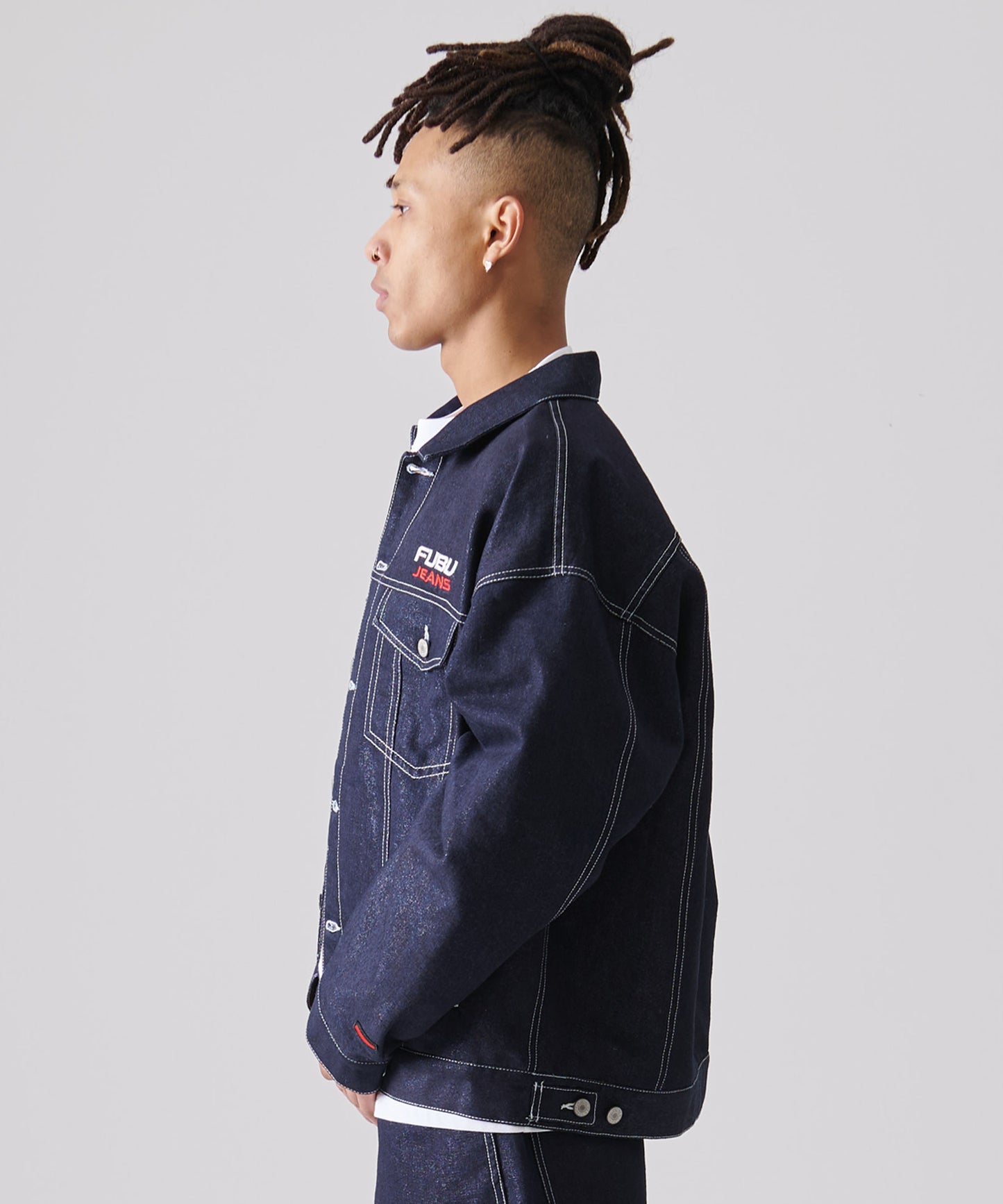METALLIC DENIM JACKET/メタリックデニムジャケット【FAM-51304】
