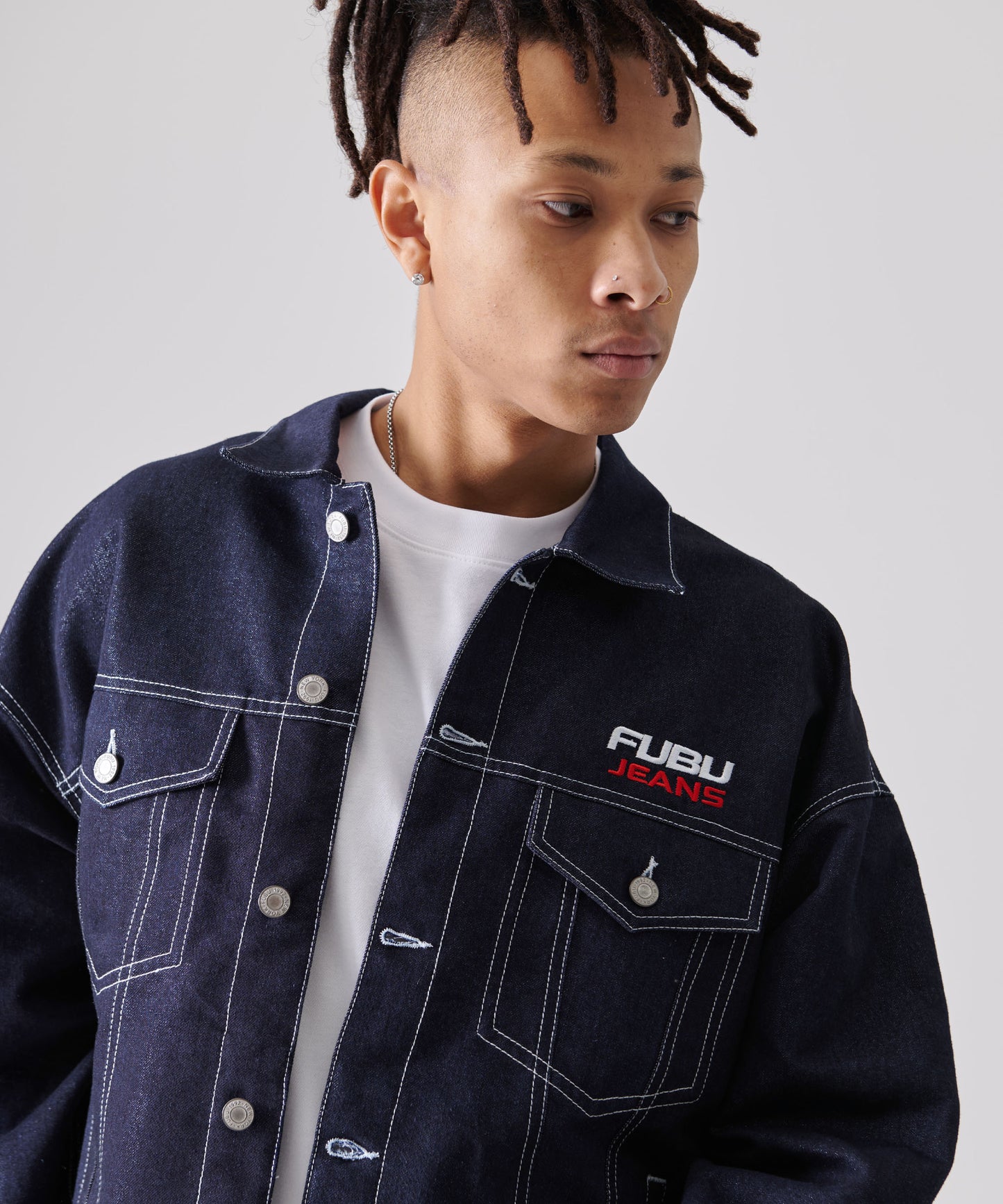 METALLIC DENIM JACKET/メタリックデニムジャケット【FAM-51304】