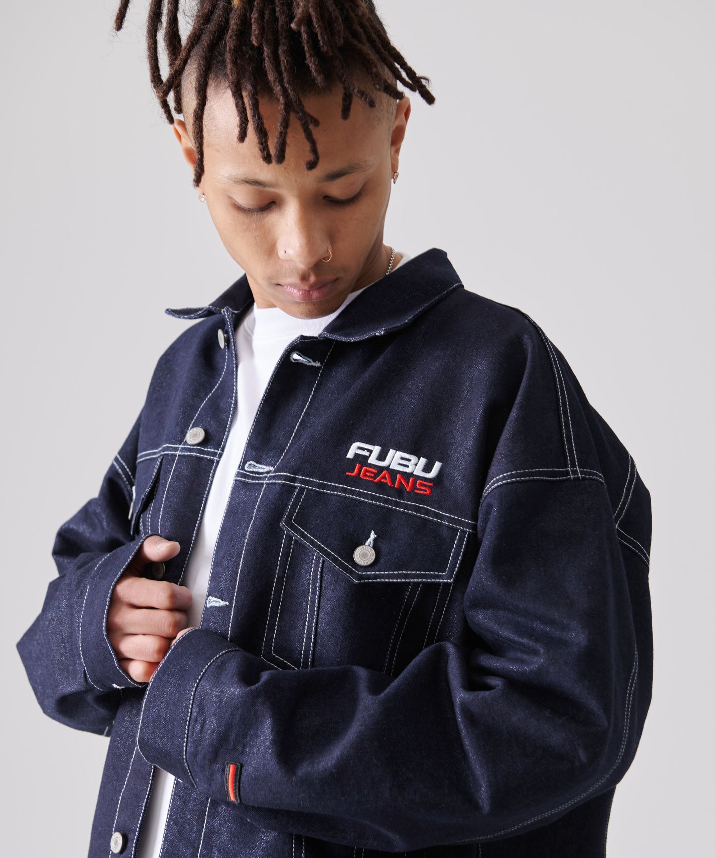 METALLIC DENIM JACKET/メタリックデニムジャケット【FAM-51304】