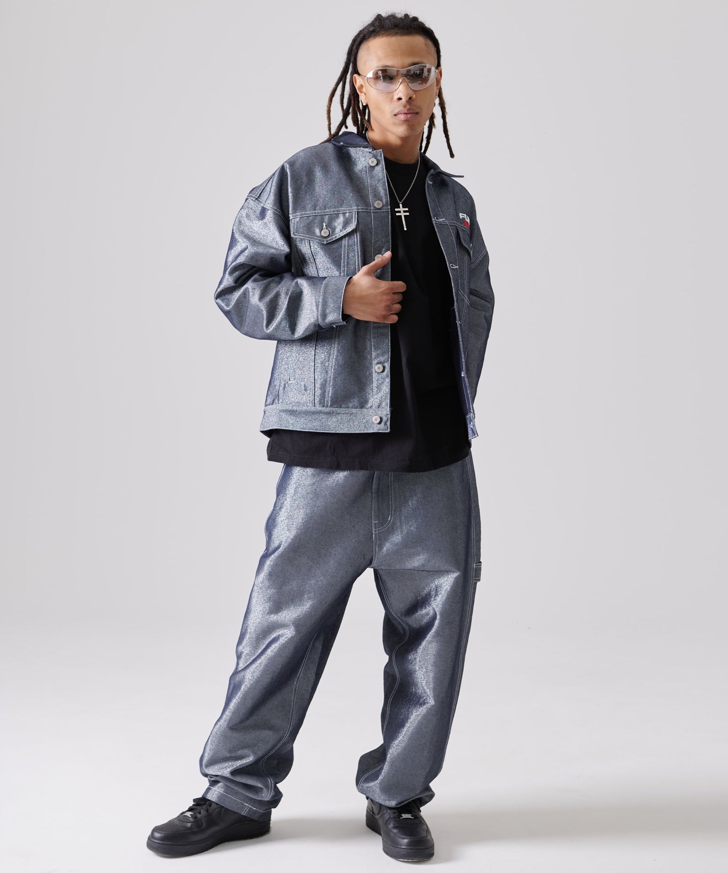 METALLIC DENIM JACKET/メタリックデニムジャケット【FAM-51304】