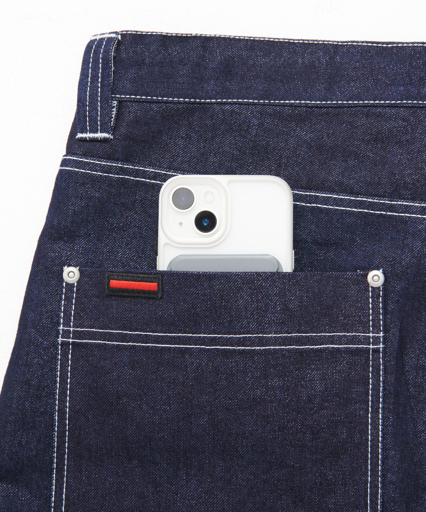 【一部予約2月末】METALLIC DENIM SHORT PANTS/メタリックデニムショートパンツ【FAM-51505】