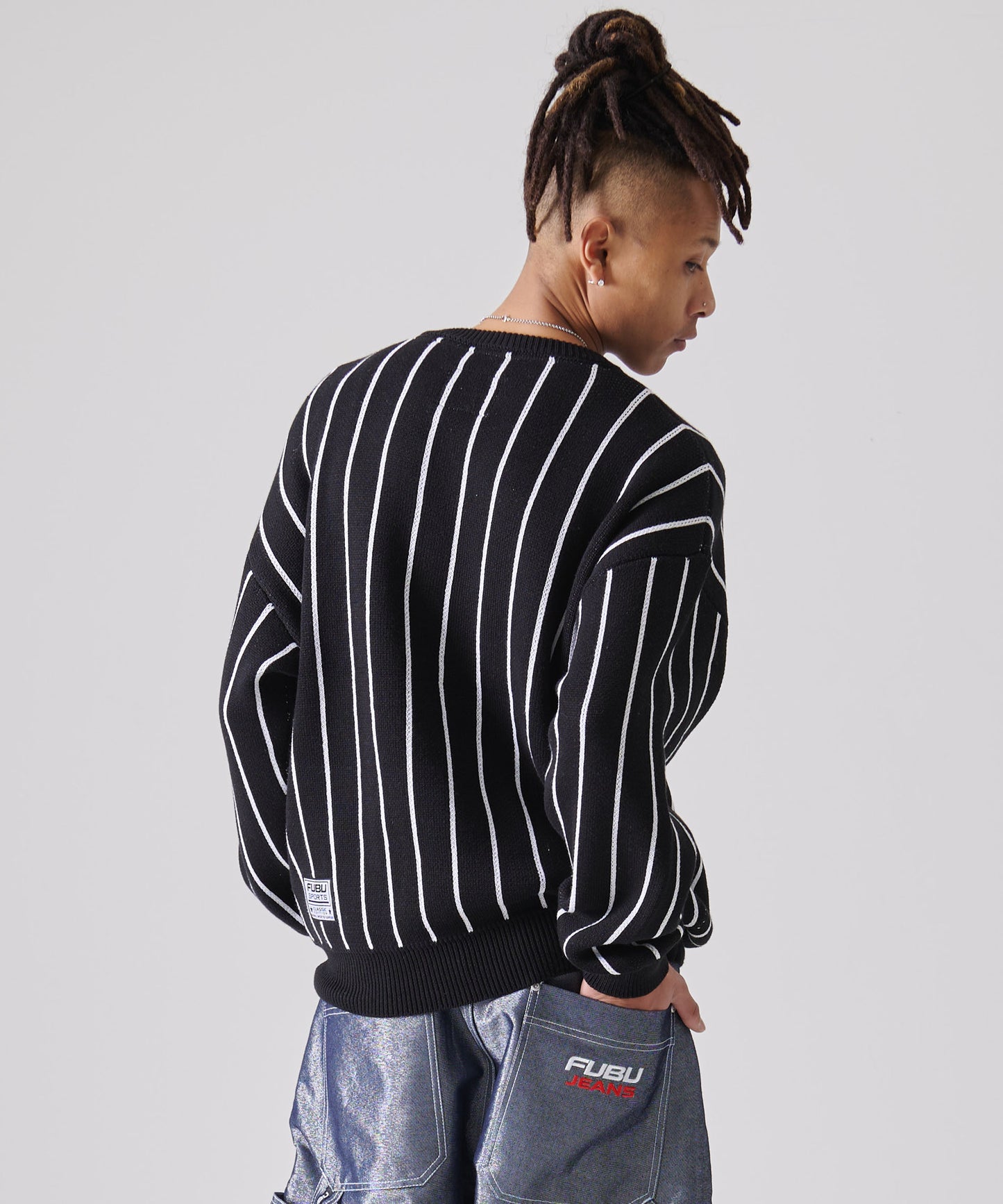 STRIPE KNIT PULLOVER/ストライプニットプルオーバー【FAM-51701】