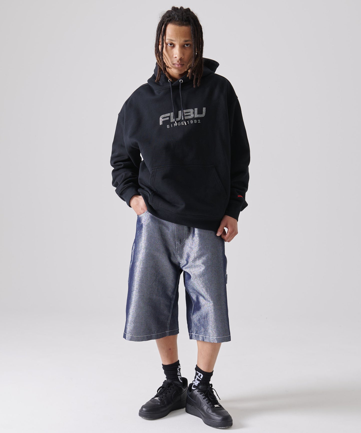 RHINESTONE OG LOGO HOODIE/ラインストーンロゴフーディー【FAM-51705】