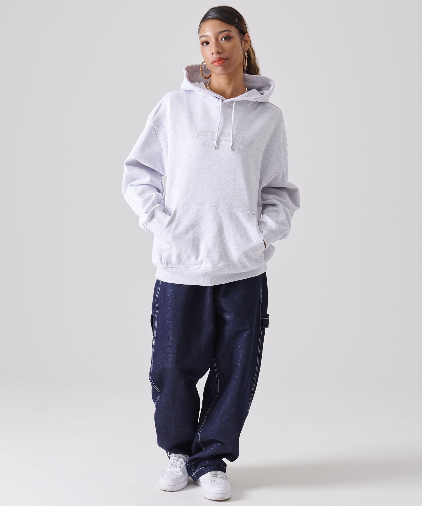 RHINESTONE OG LOGO HOODIE/ラインストーンロゴフーディー【FAM-51705】