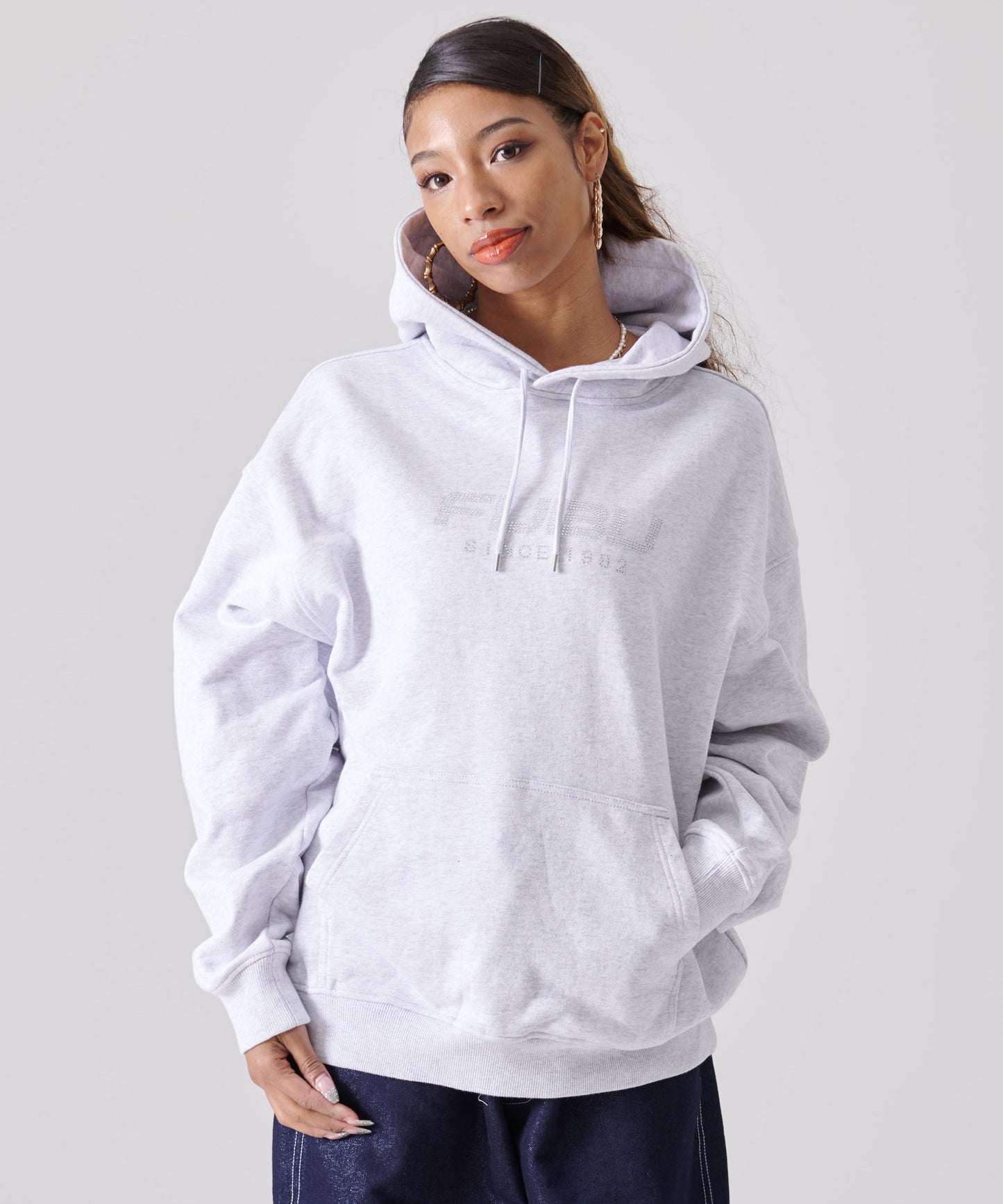 RHINESTONE OG LOGO HOODIE/ラインストーンロゴフーディー【FAM-51705】