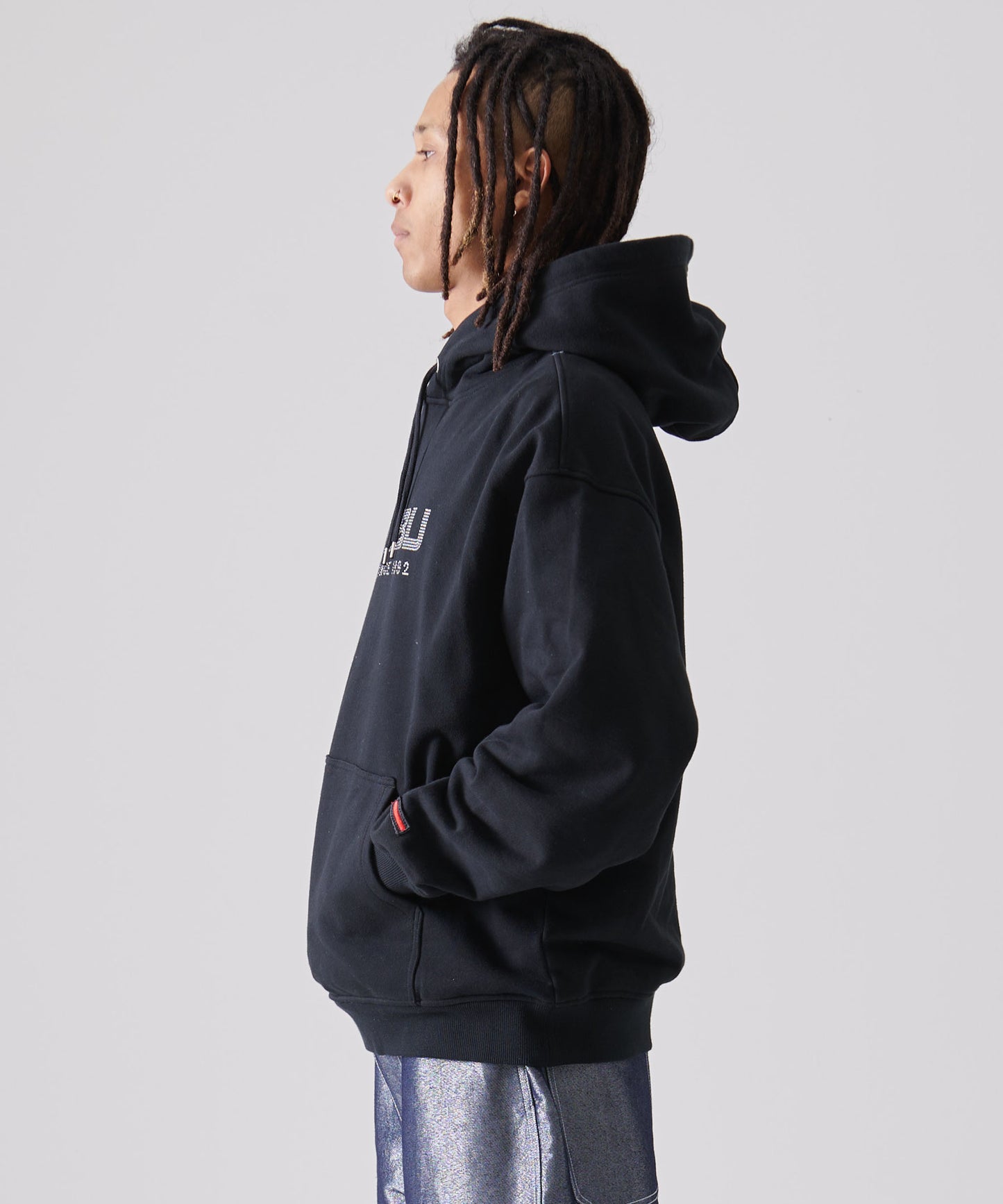 RHINESTONE OG LOGO HOODIE/ラインストーンロゴフーディー【FAM-51705】