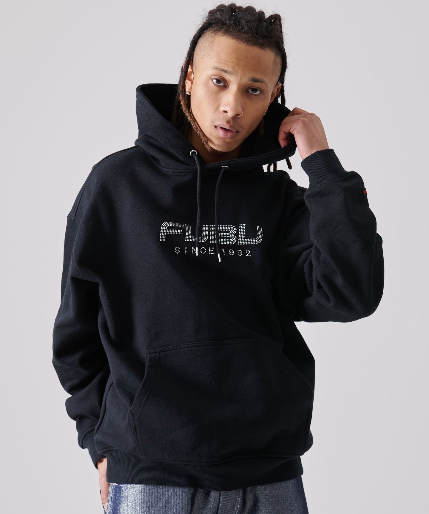 RHINESTONE OG LOGO HOODIE/ラインストーンロゴフーディー【FAM-51705】