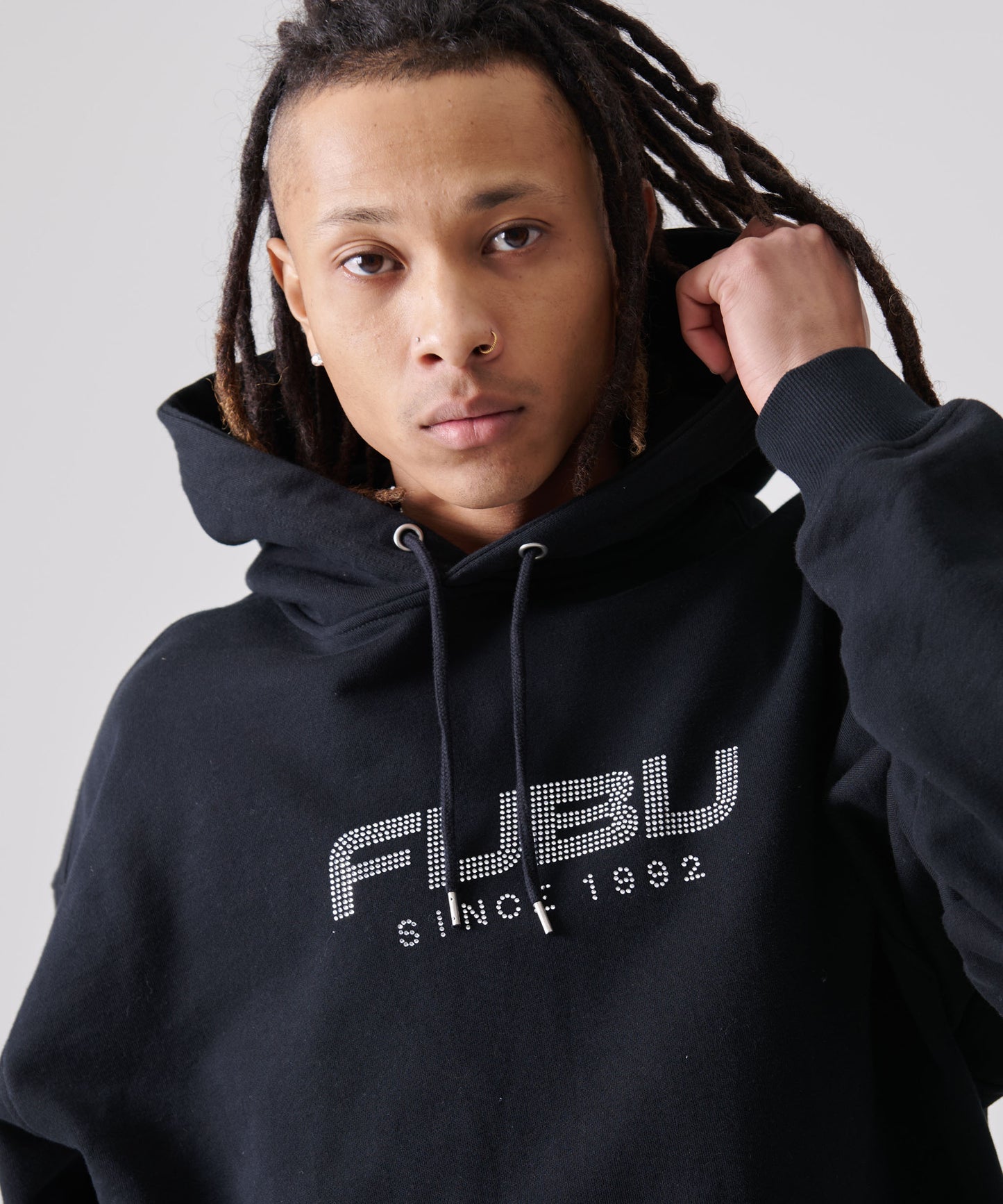RHINESTONE OG LOGO HOODIE/ラインストーンロゴフーディー【FAM-51705】