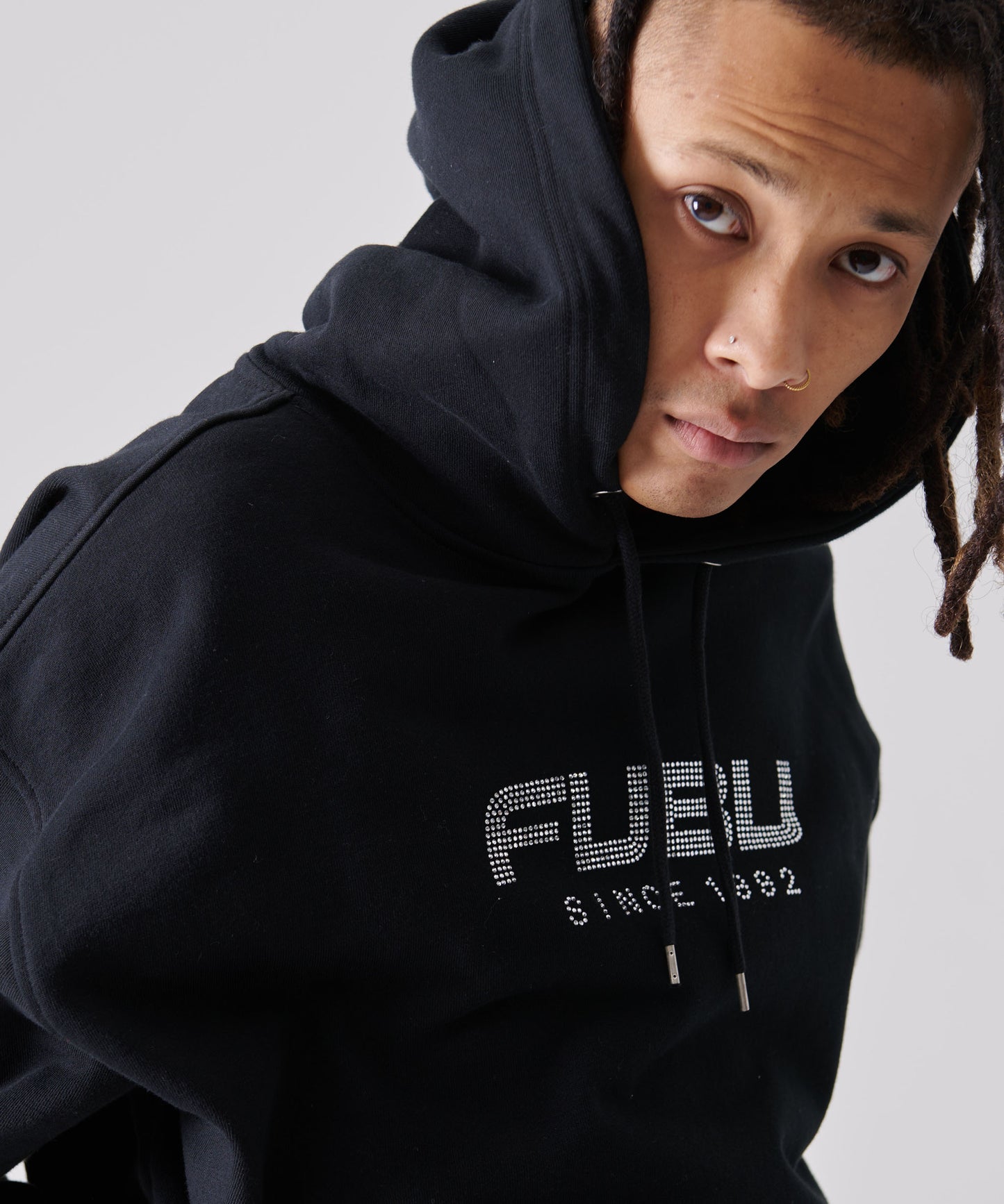 RHINESTONE OG LOGO HOODIE/ラインストーンロゴフーディー【FAM-51705】
