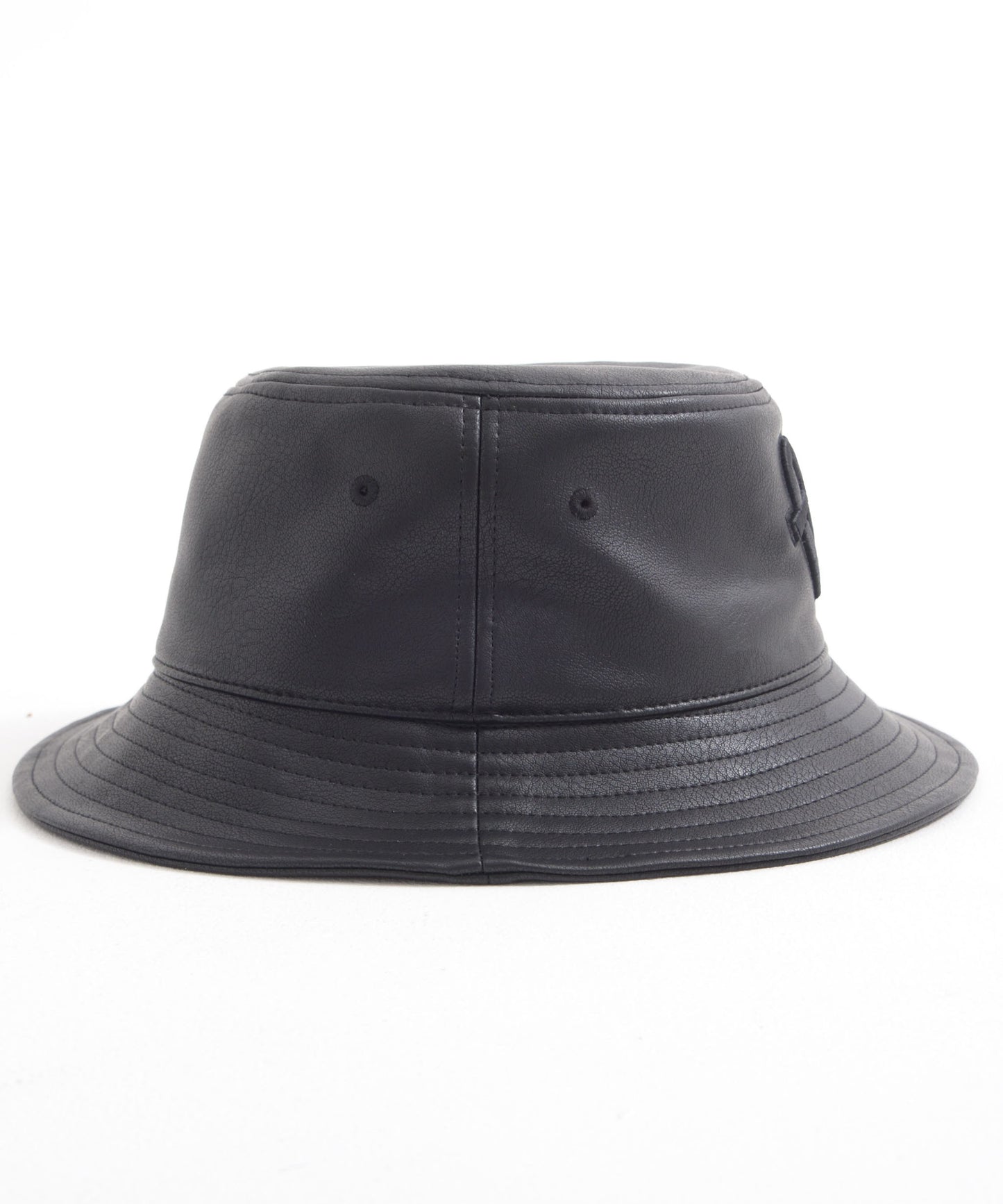 "FB" FAUX LEATHER BUCKET HAT/エコレザーバケットハット【FAM-51902】