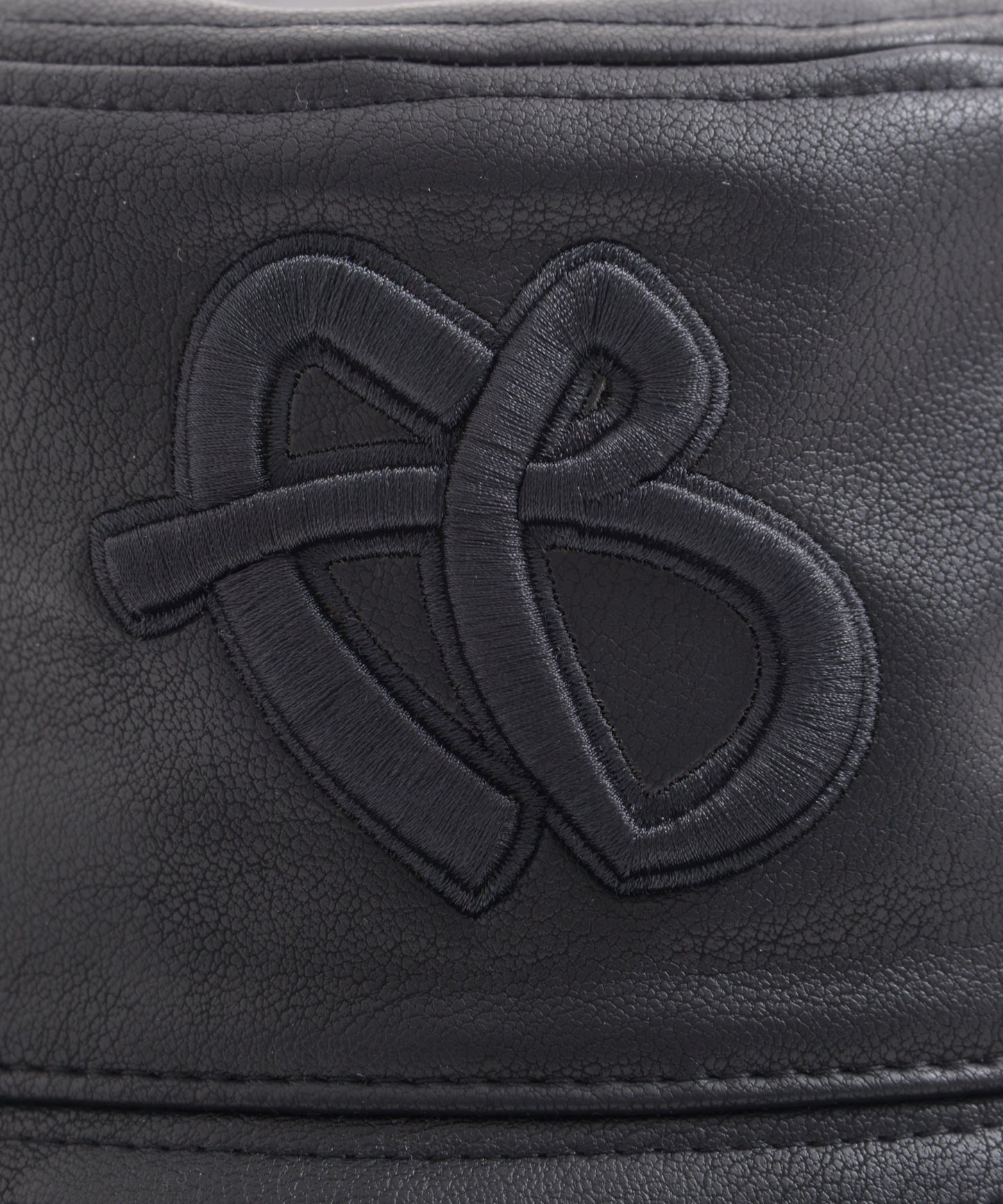 "FB" FAUX LEATHER BUCKET HAT/エコレザーバケットハット【FAM-51902】