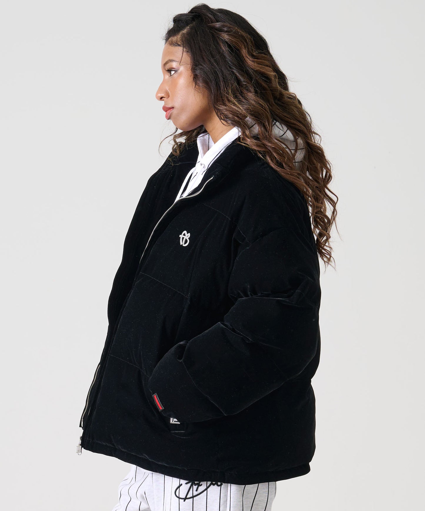 【NEW】VELOR PUFFER JACKET/ベロアパファージャケット【FAM-52301】