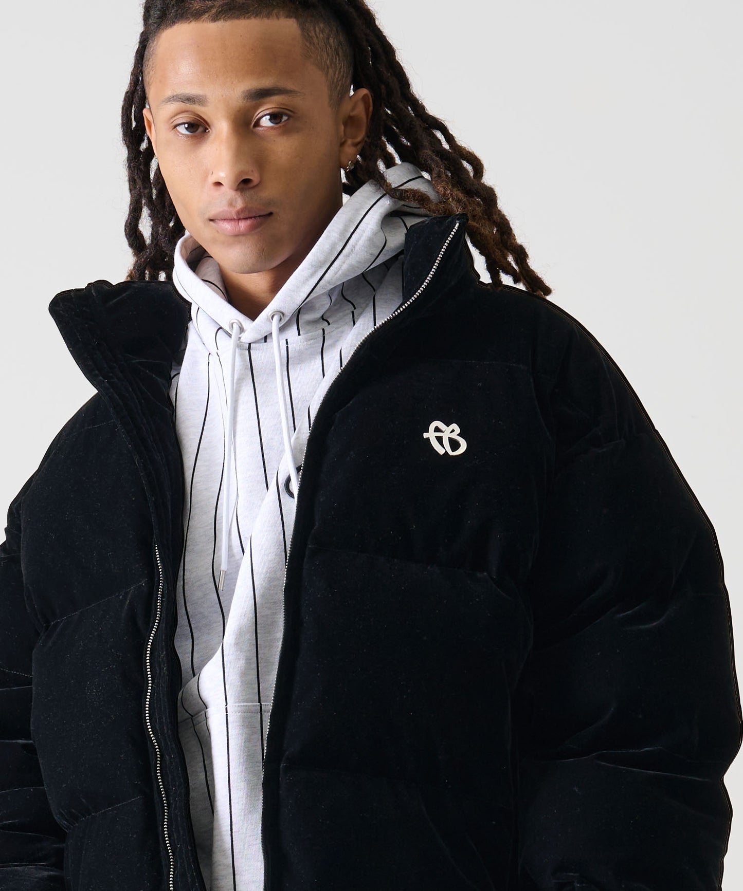 【NEW】VELOR PUFFER JACKET/ベロアパファージャケット【FAM-52301】