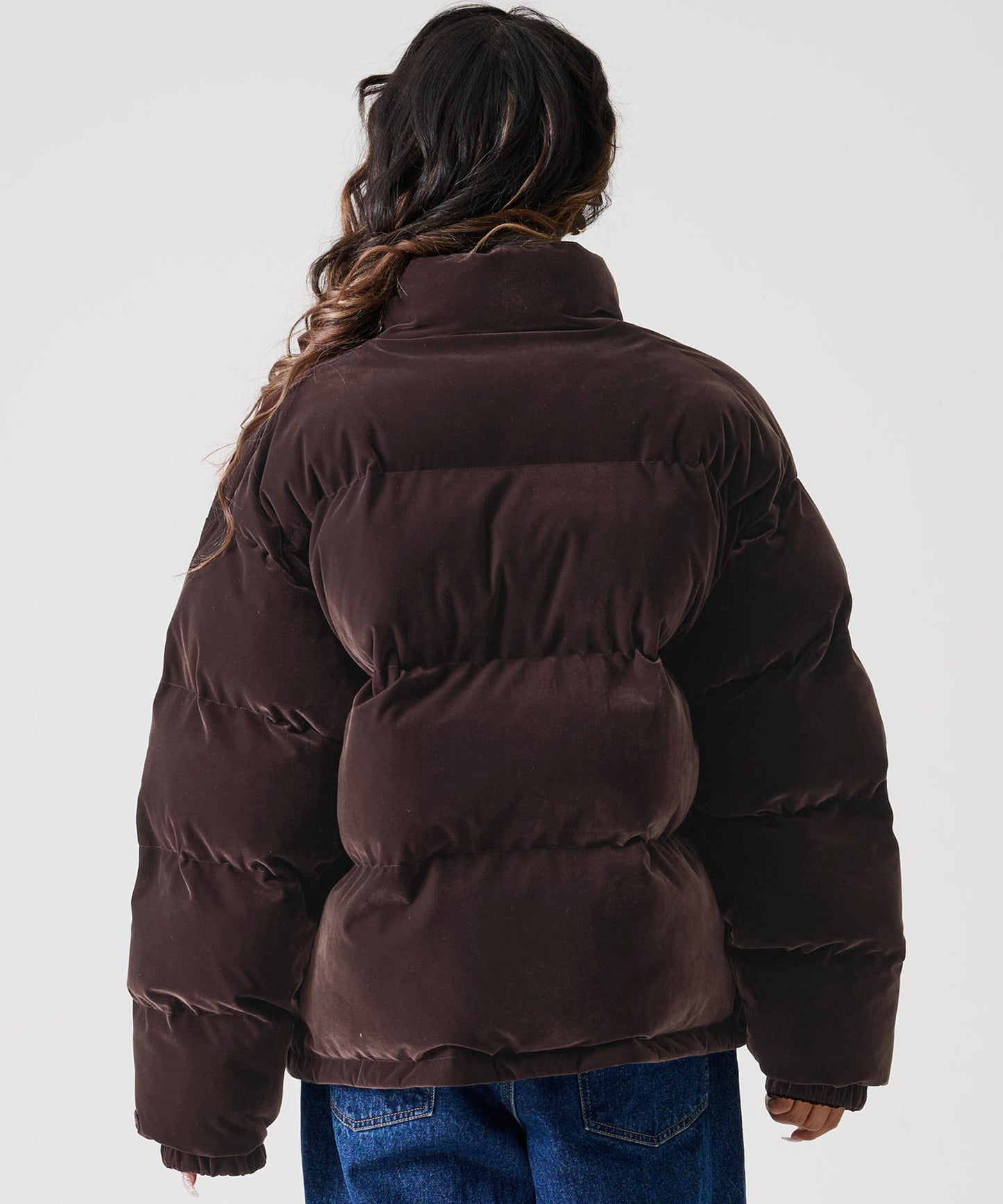 【NEW】VELOR PUFFER JACKET/ベロアパファージャケット【FAM-52301】