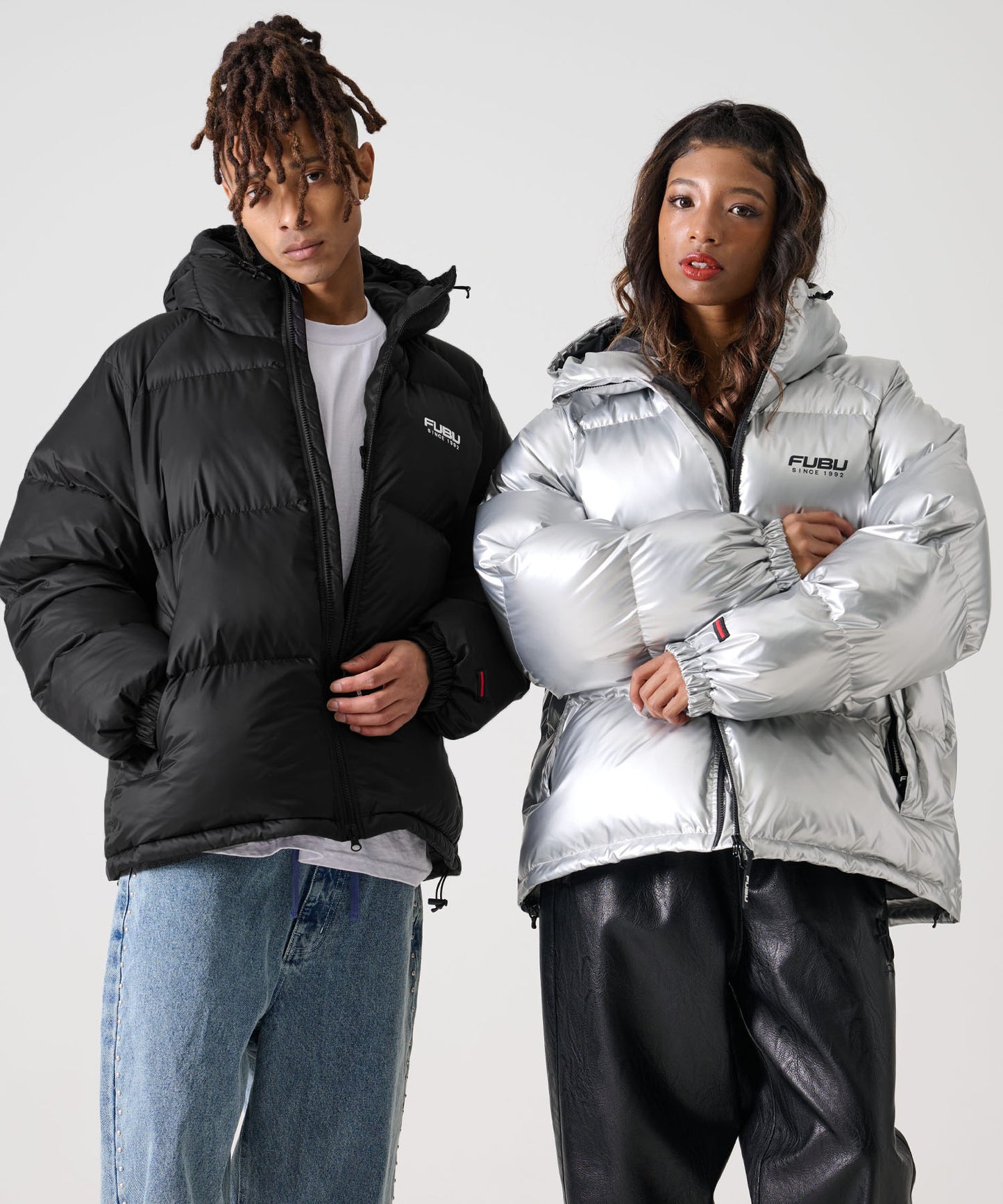 【NEW】【9月下旬発送予定】NYLON PUFFER HOODED JACKET/フード付きナイロンパファージャケット【FAM-52305】