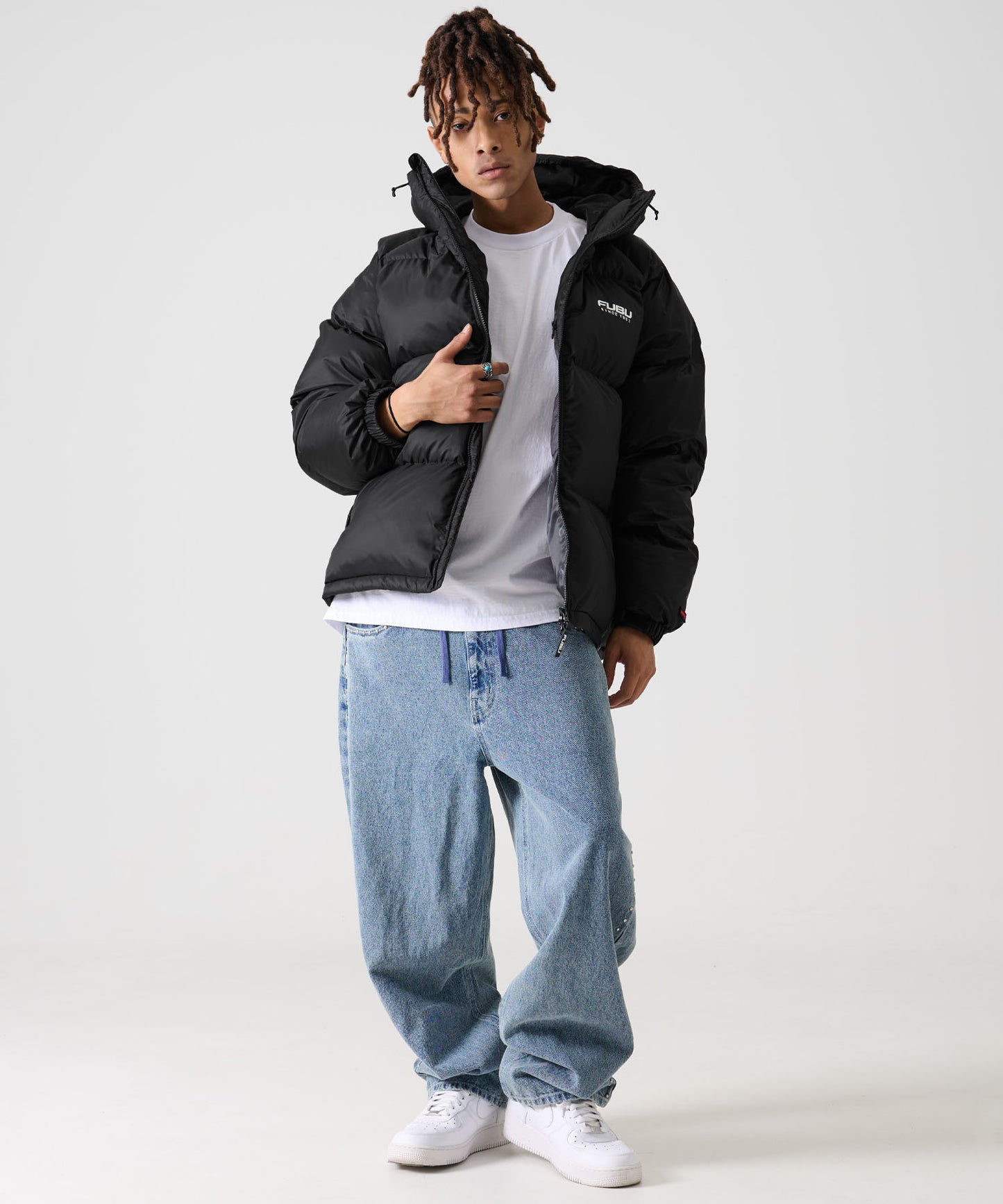 【NEW】【9月下旬発送予定】NYLON PUFFER HOODED JACKET/フード付きナイロンパファージャケット【FAM-52305】