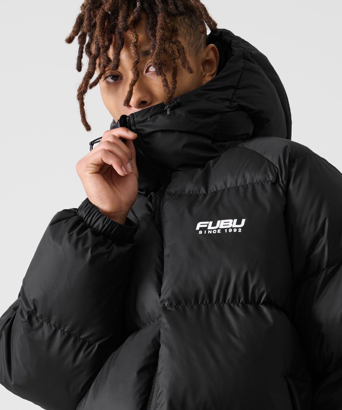 【NEW】【9月下旬発送予定】NYLON PUFFER HOODED JACKET/フード付きナイロンパファージャケット【FAM-52305】