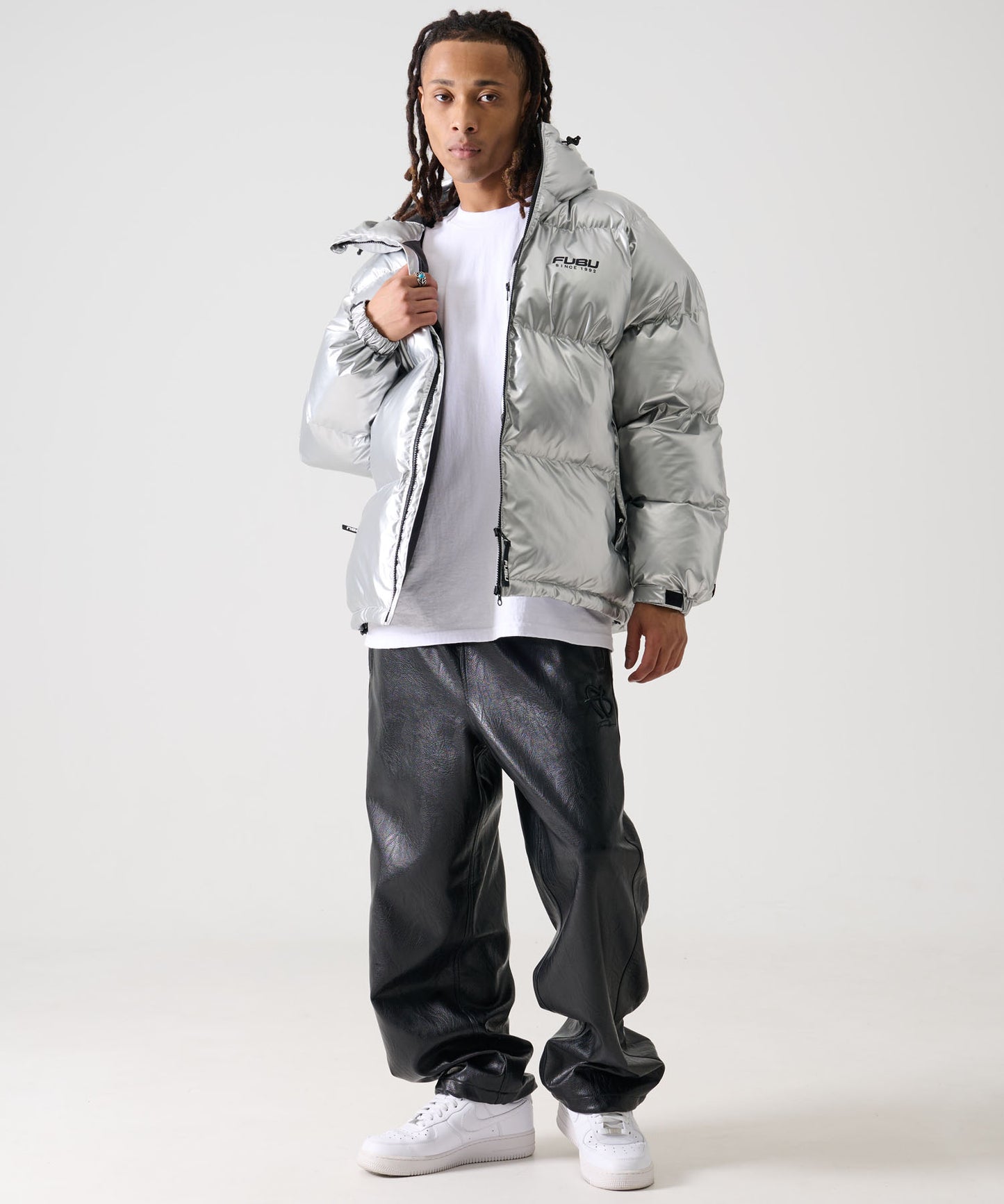 【NEW】【9月下旬発送予定】NYLON PUFFER HOODED JACKET/フード付きナイロンパファージャケット【FAM-52305】