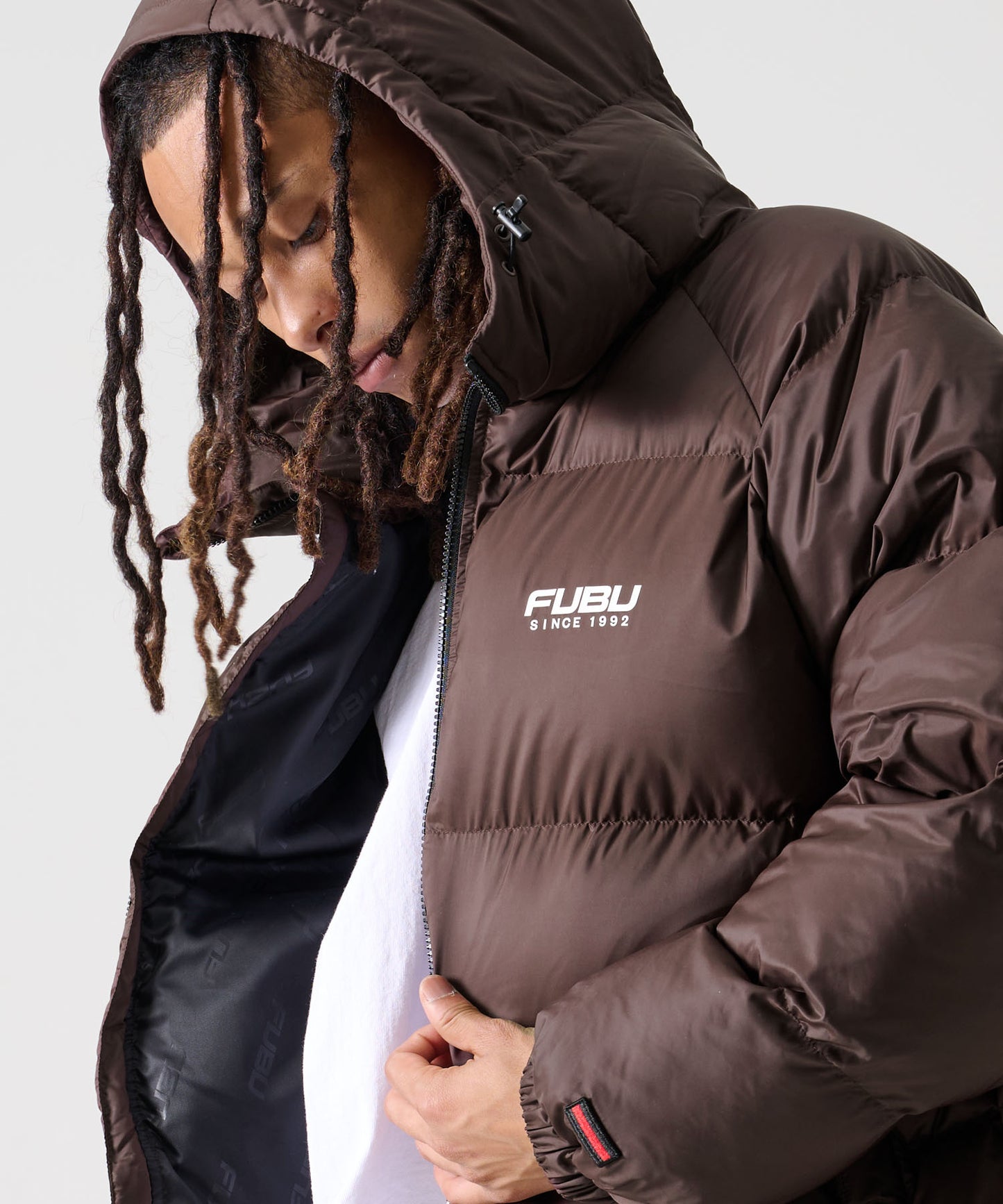 【NEW】【9月下旬発送予定】NYLON PUFFER HOODED JACKET/フード付きナイロンパファージャケット【FAM-52305】