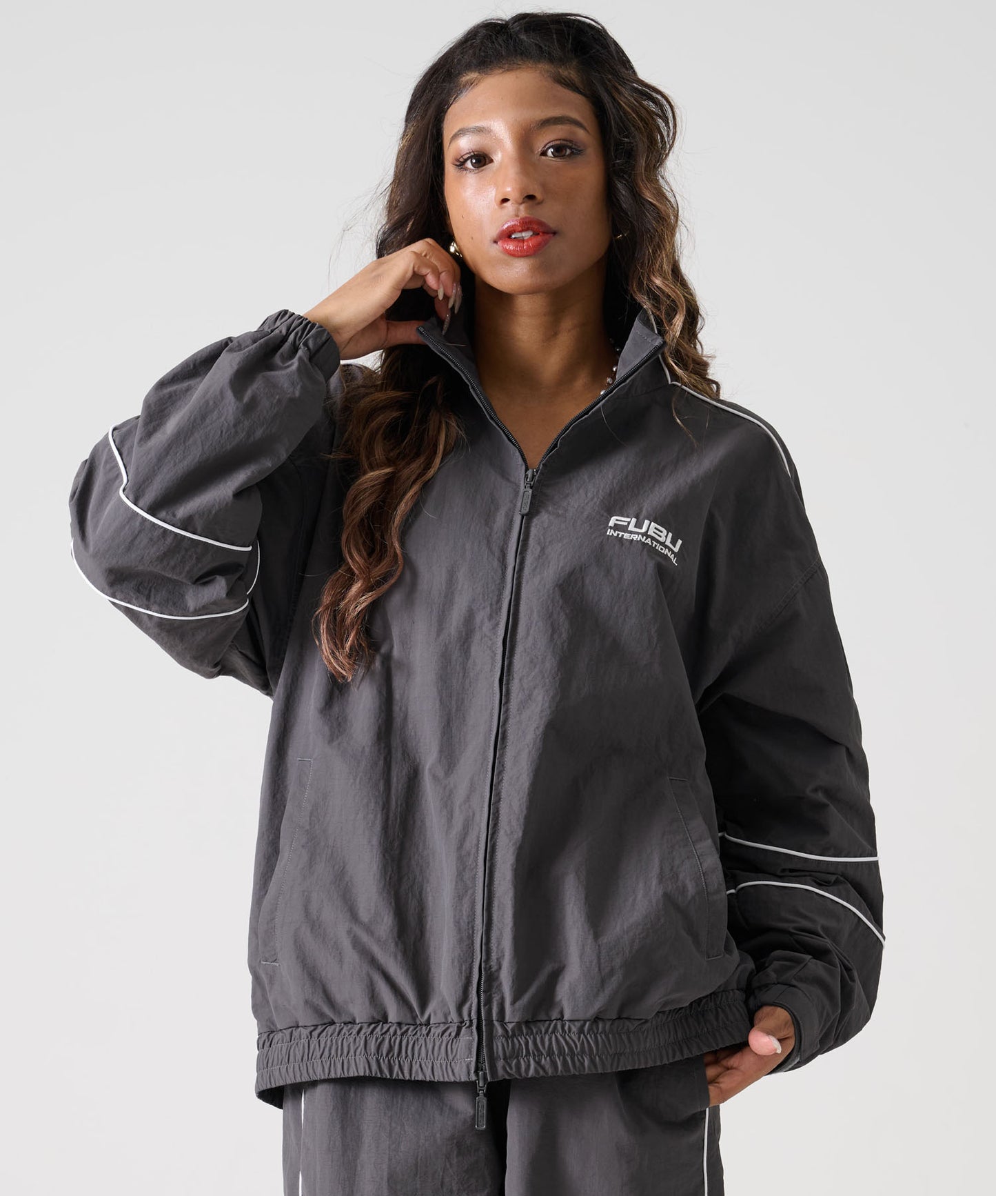 【NEW】NYLON TRACK JACKET/ナイロン トラックジャケット【FAM-52308】