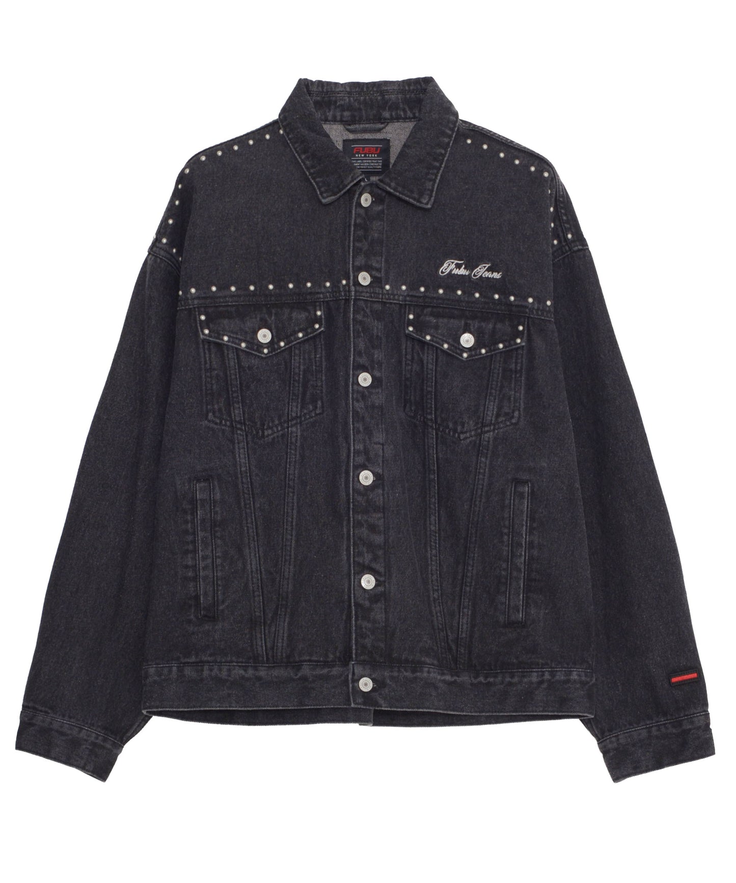 【NEW】STUDS DENIM JACKET/スタッド付きデニムジャケット【FAM-52309】