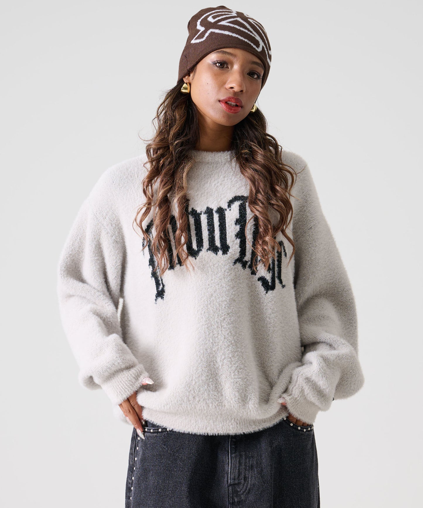 【NEW】【10月上旬発送予定】SHAGGY KNIT CREW/シャギーニットクルー【FAM-52712】