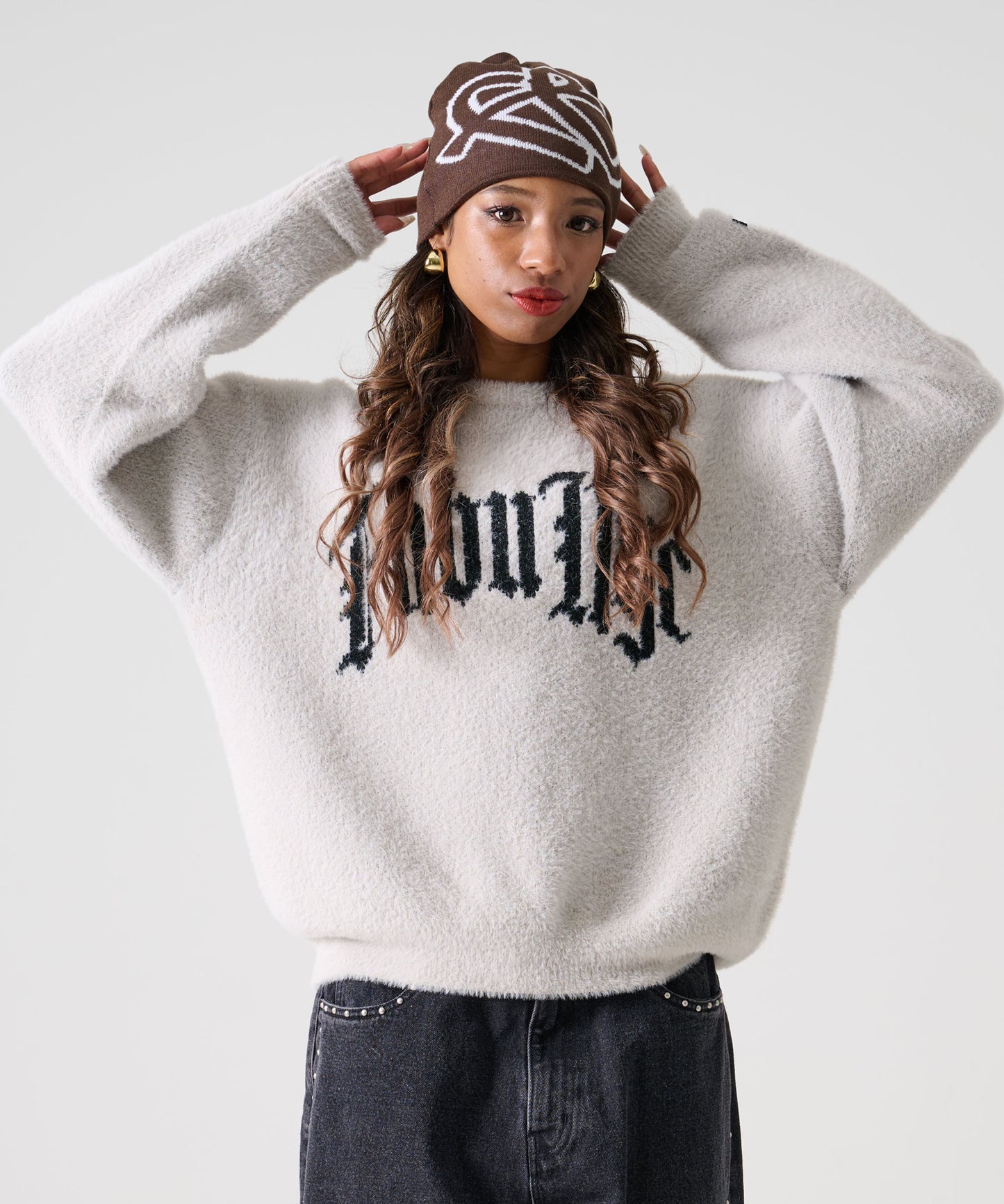 【NEW】【10月上旬発送予定】SHAGGY KNIT CREW/シャギーニットクルー【FAM-52712】