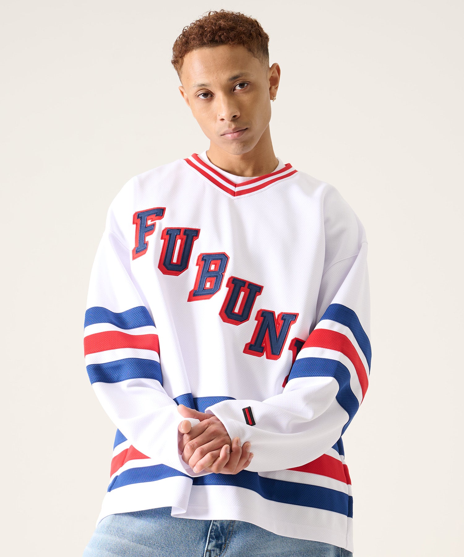 FUBU フブ ホッケーシャツ。FUBUはアメリカの代表的なHIPHOP FASHION