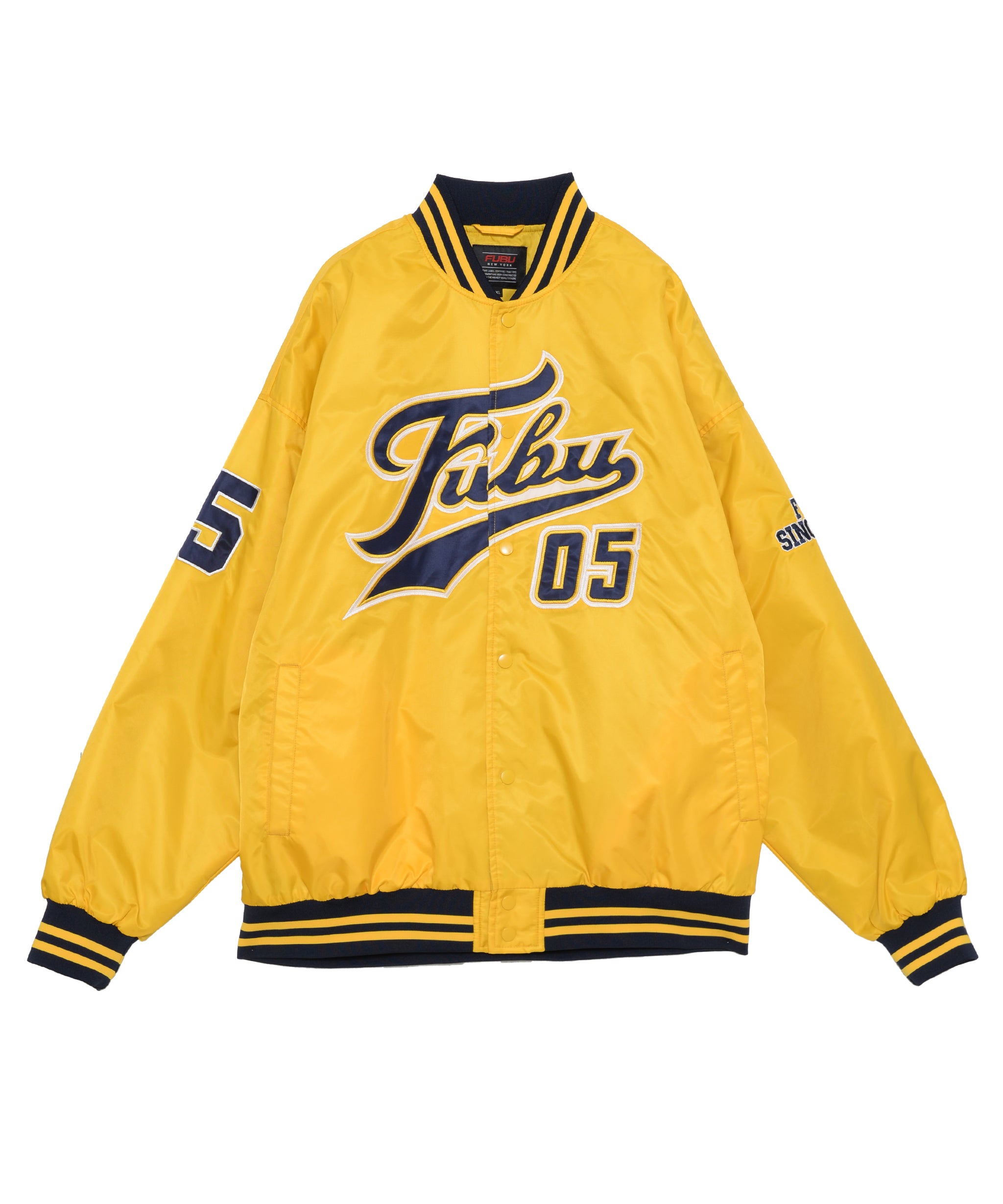 FUBU フブ ジャケット アウター スタジャン 中綿 キルト ロゴ ワッペン 