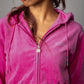 【NEW】RHINESTONE VELOR ZIP HOODIE/ラインストーンベロアジップフーディー【FAL-62740】