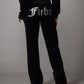 【NEW】RHINESTONE VELOR PANTS/ラインストーンベロアパンツ【FAL-62540】