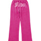 【NEW】RHINESTONE VELOR PANTS/ラインストーンベロアパンツ【FAL-62540】