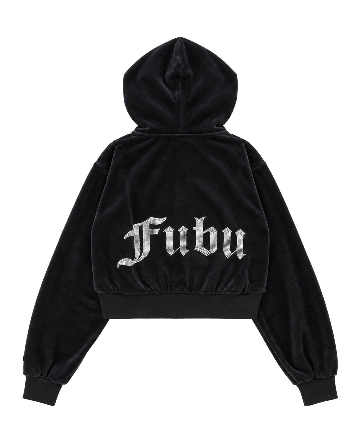 【NEW】RHINESTONE VELOR ZIP HOODIE/ラインストーンベロアジップフーディー【FAL-62740】