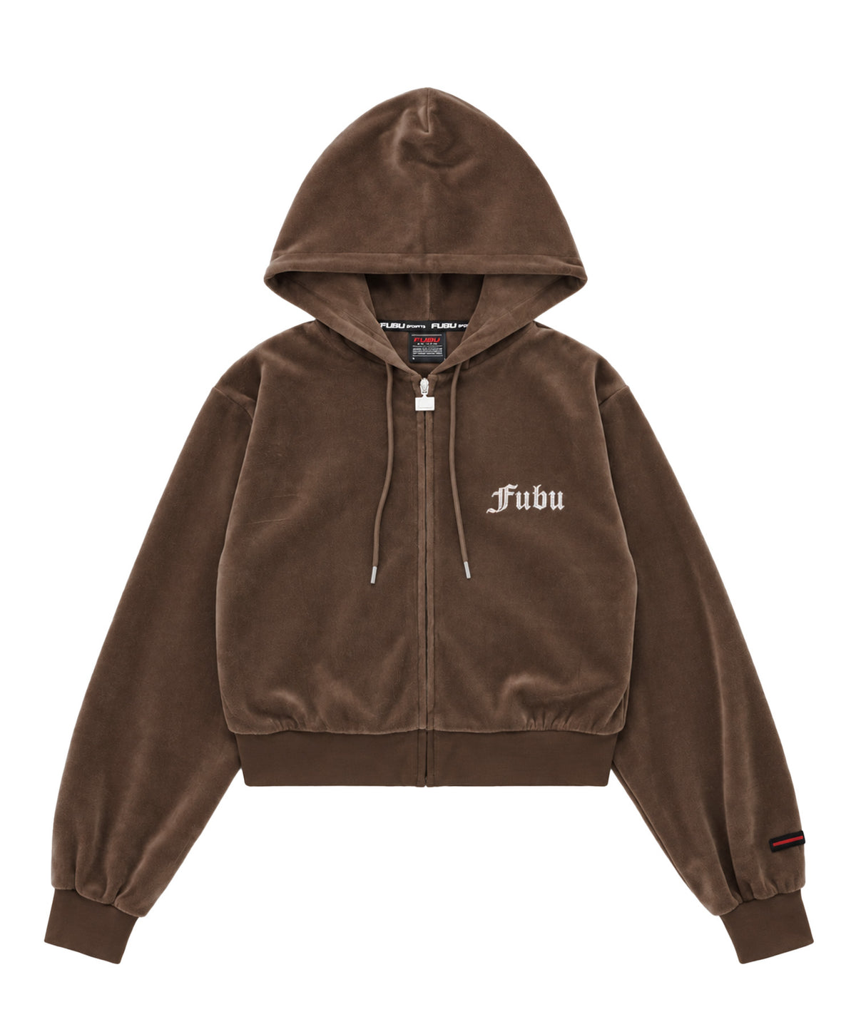 【NEW】RHINESTONE VELOR ZIP HOODIE/ラインストーンベロアジップフーディー【FAL-62740】