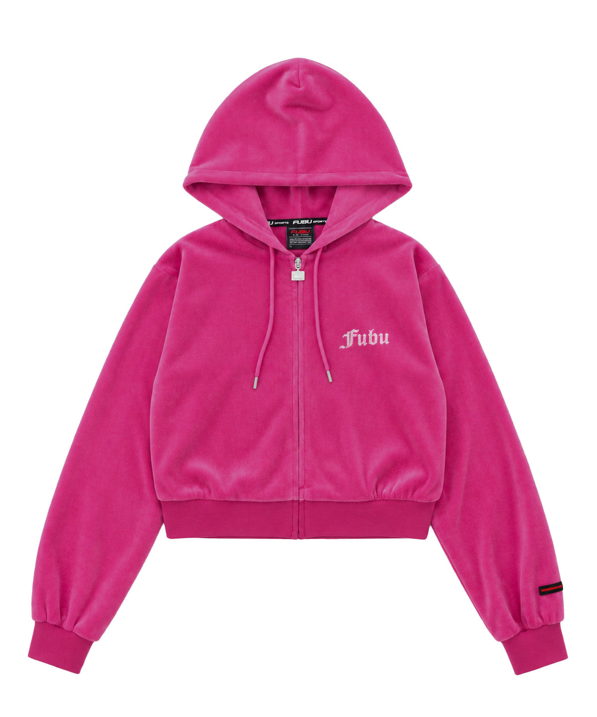 【NEW】RHINESTONE VELOR ZIP HOODIE/ラインストーンベロアジップフーディー【FAL-62740】