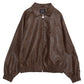 FAUX LEATHER STUDS PATCH JACKET/フェイクレザー スタンドパッチ ジャケット【FAM-52302】