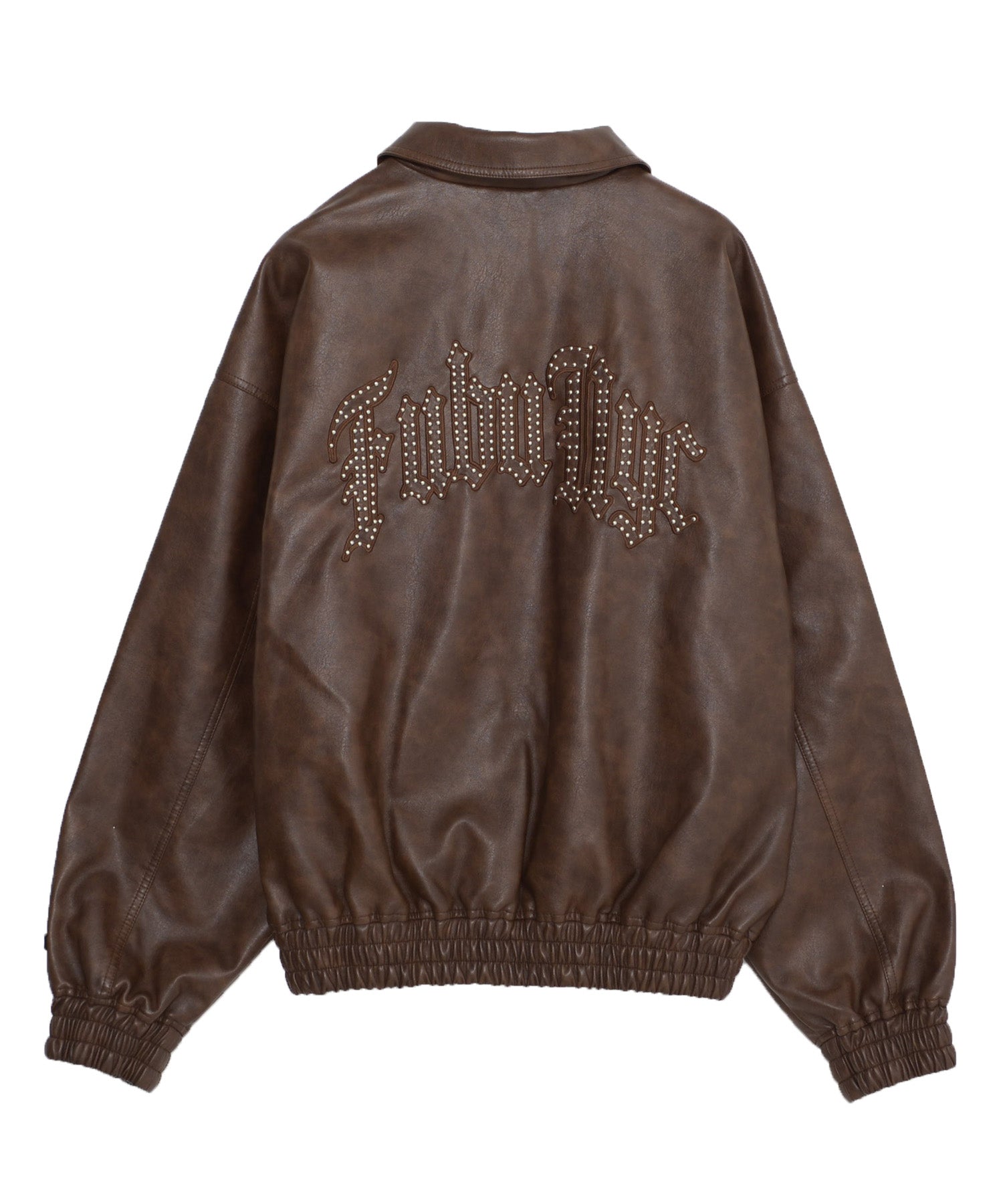 fubu レザージャケット　タグ付き FUBU（フブ） ブルゾン アウター 「FUBU」Faux Leather Studs Patch