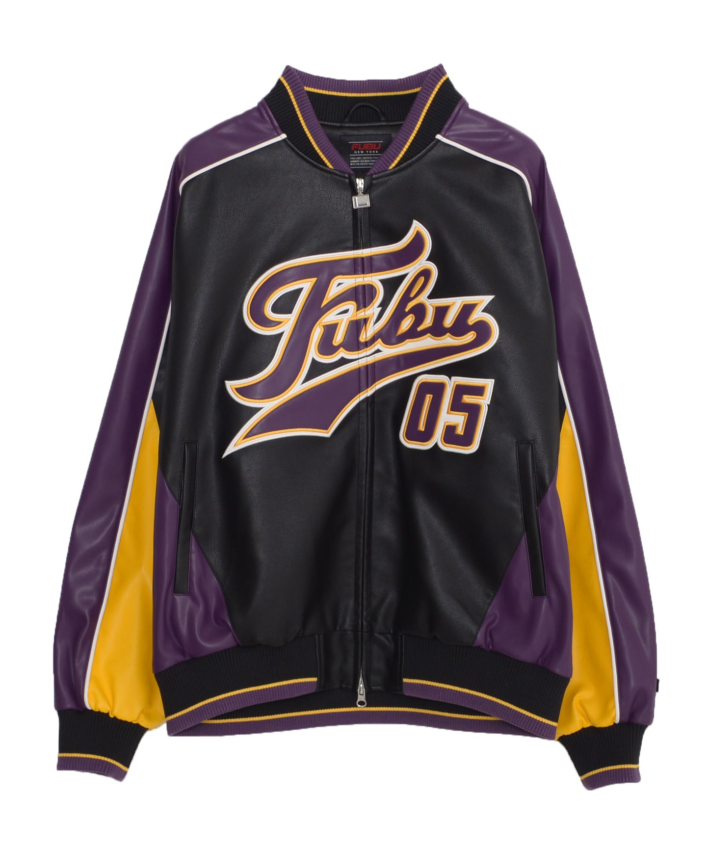 【年末SALE30%OFF】FAUX LEATHER GAME JACKET/フェイクレザー ゲームジャケット【FAM-52306】