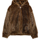 FAUX FAR HOODED JACKET/フェイクファー フード ジャケット【FAM-52311】