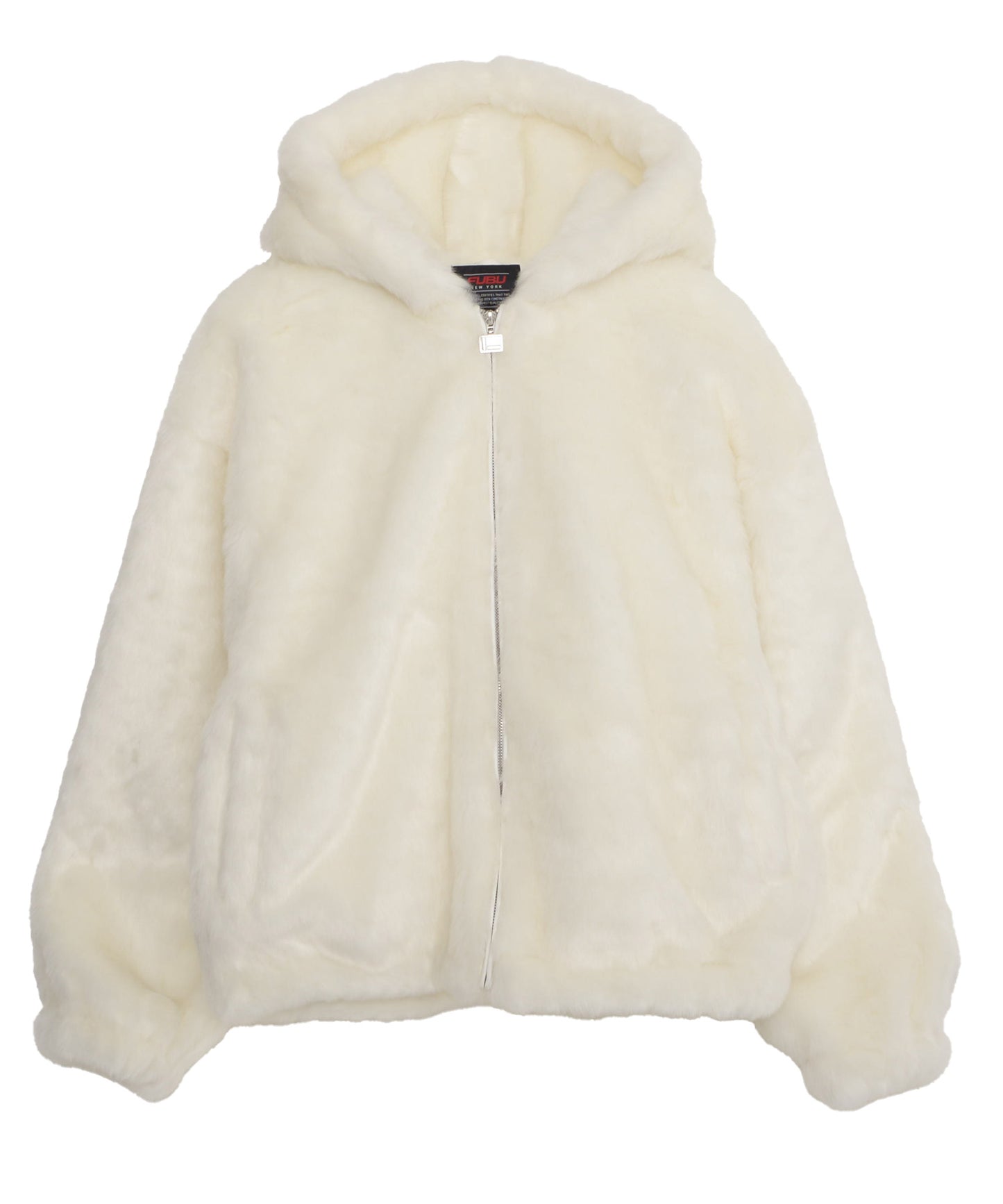 FAUX FAR HOODED JACKET/フェイクファー フード ジャケット【FAM-52311】