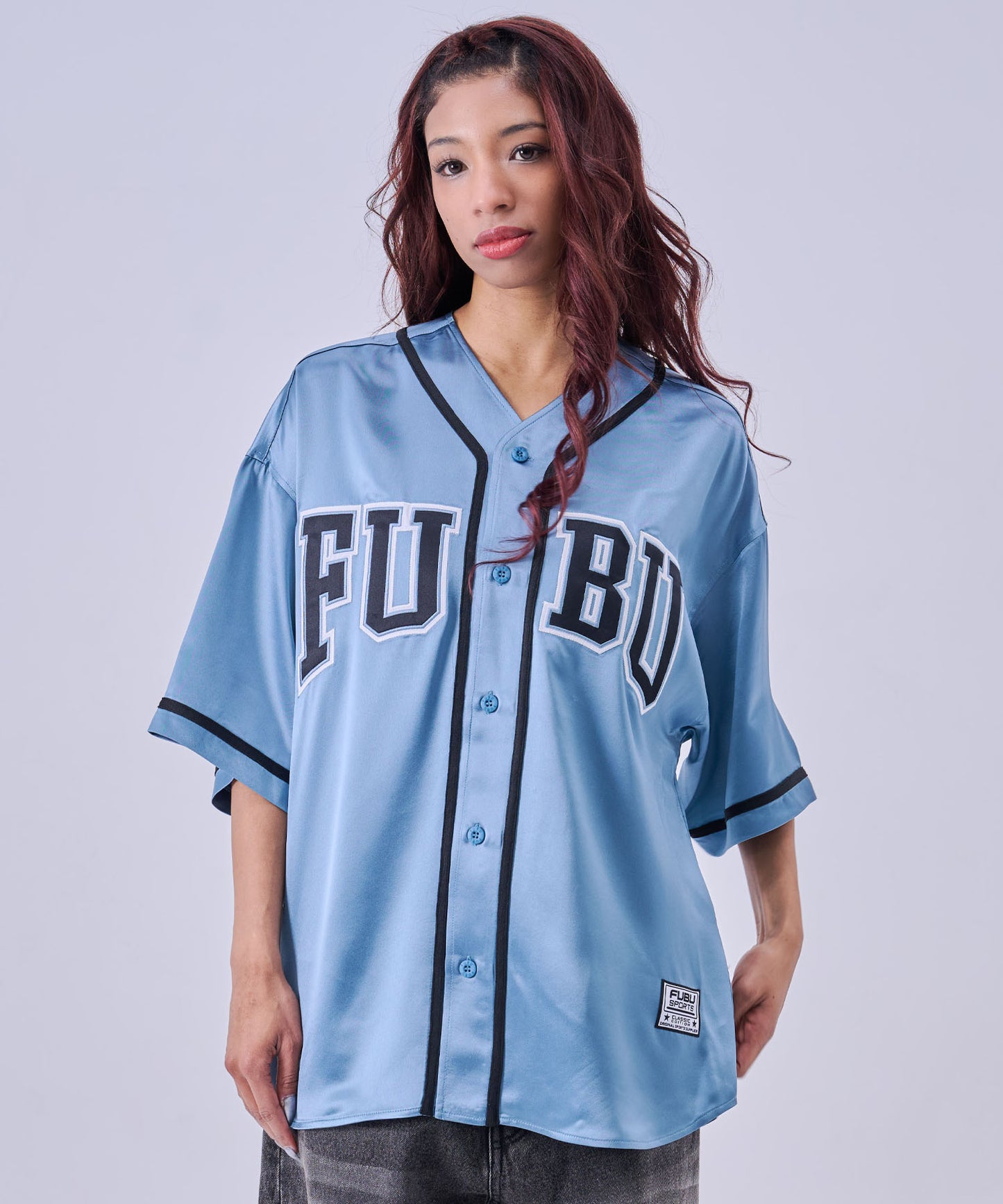 【NEW】SATIN BASEBALL SHIRTS/サテン ベースボールシャツ【FAM-61100】