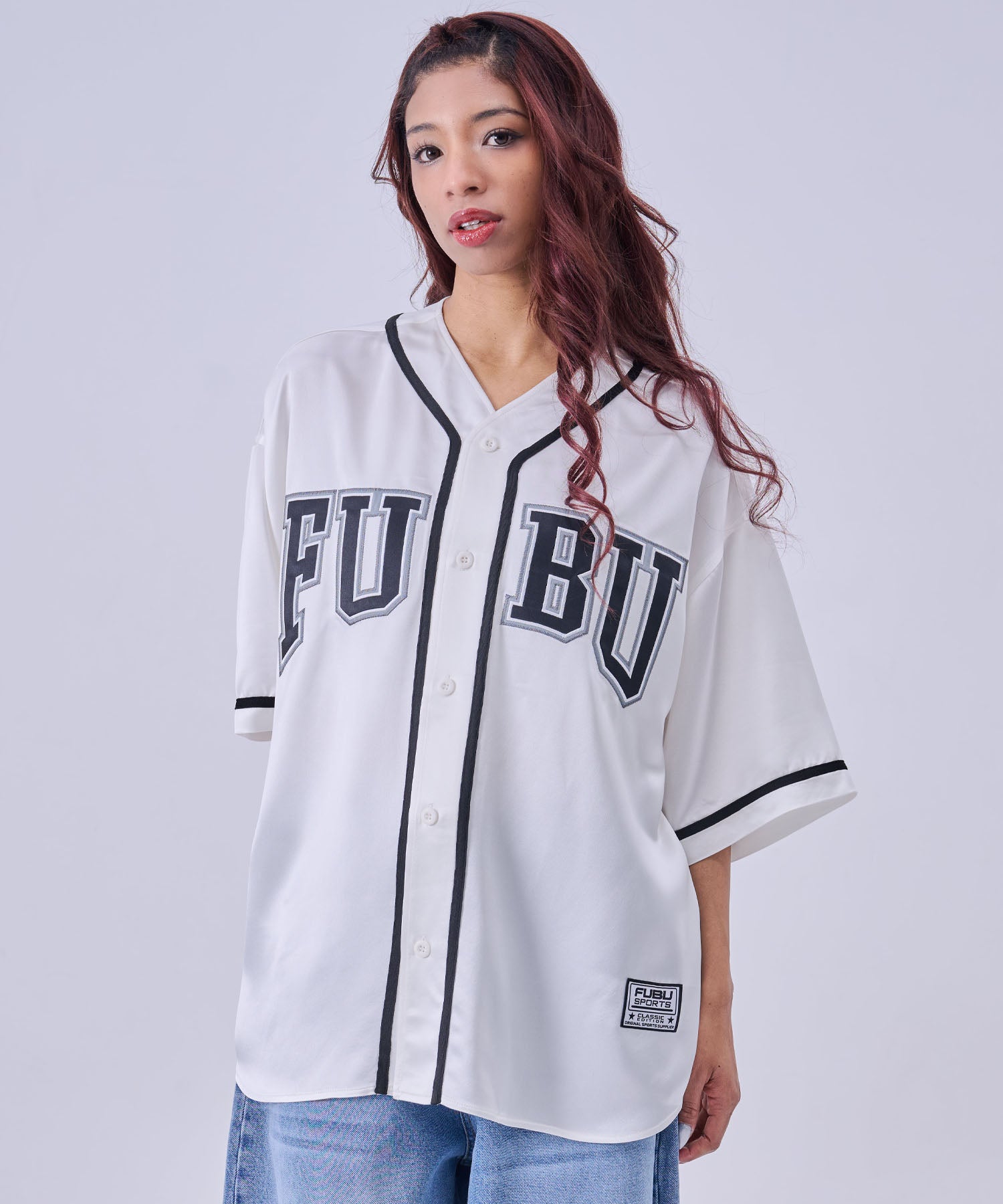 FUBU フブ ベースボールシャツ。FUBUはアメリカの代表的なHIPHOP