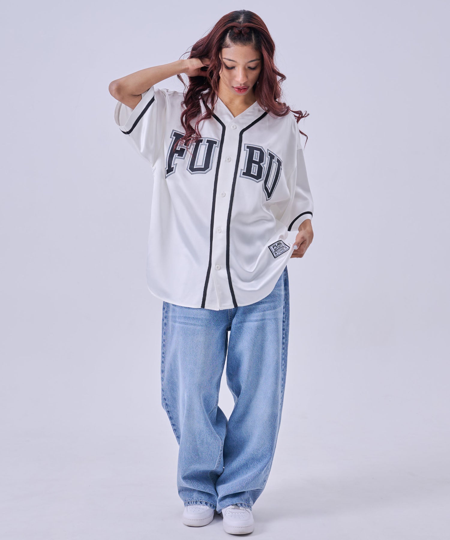 FUBU フブ ベースボールシャツ。FUBUはアメリカの代表的なHIPHOP