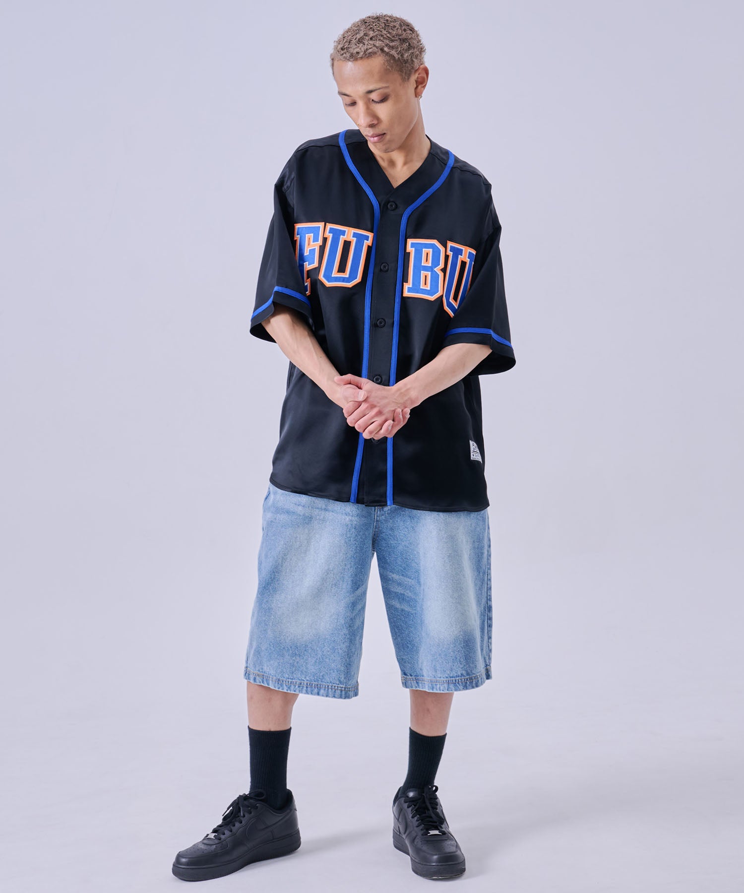 FUBU フブ ベースボールシャツ。FUBUはアメリカの代表的なHIPHOP