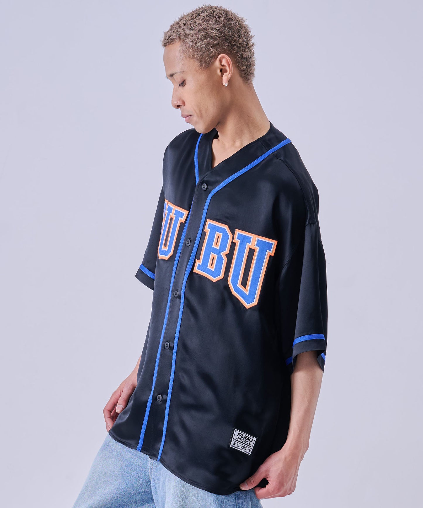 【NEW】SATIN BASEBALL SHIRTS/サテン ベースボールシャツ【FAM-61100】
