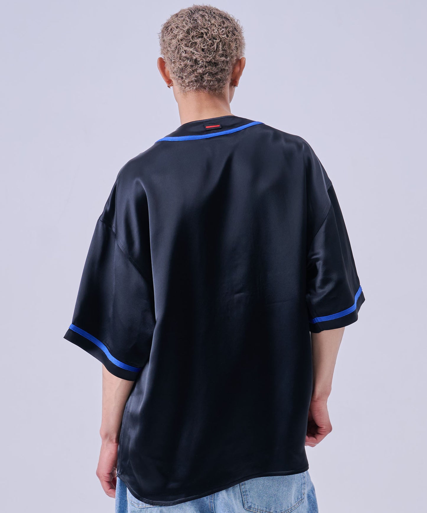 【NEW】SATIN BASEBALL SHIRTS/サテン ベースボールシャツ【FAM-61100】