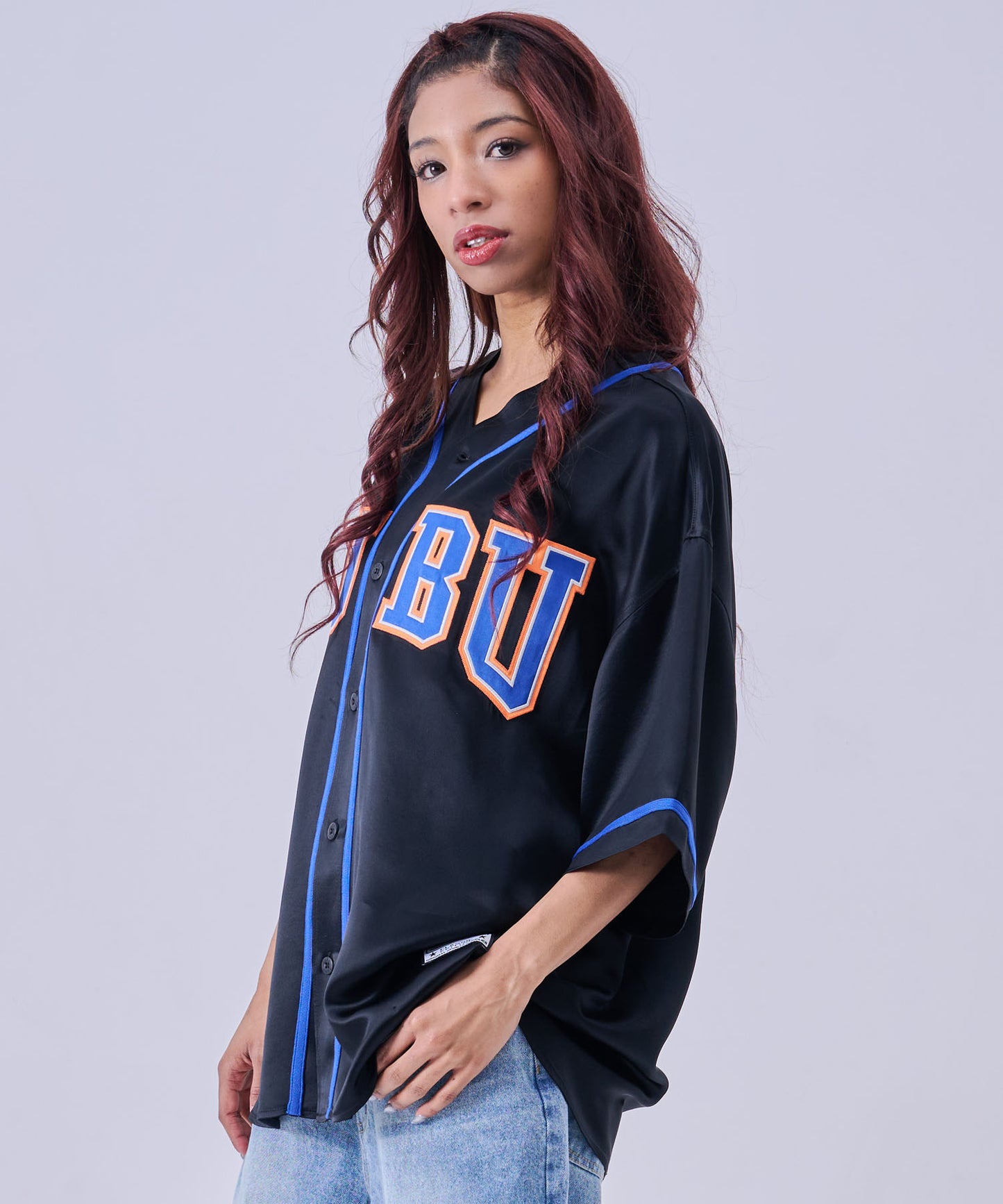 【NEW】SATIN BASEBALL SHIRTS/サテン ベースボールシャツ【FAM-61100】