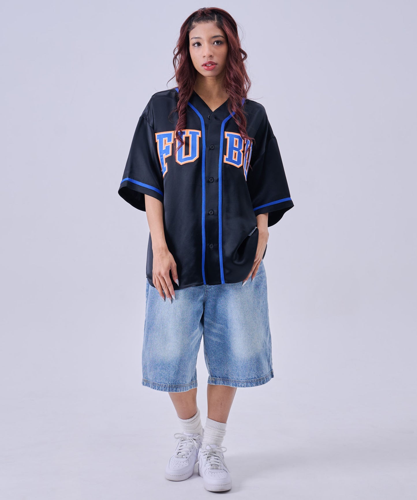 【NEW】SATIN BASEBALL SHIRTS/サテン ベースボールシャツ【FAM-61100】